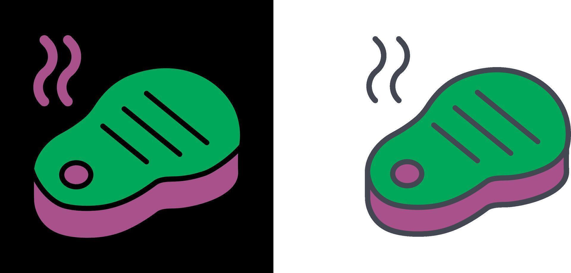 Steak Icon Design vector