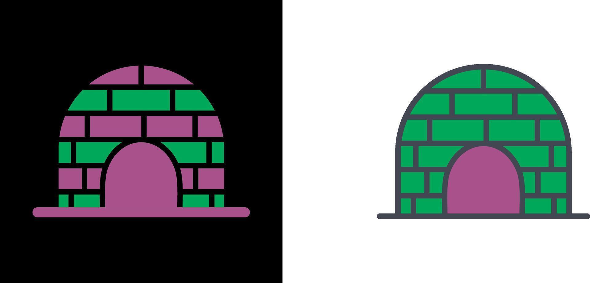 Igloo Icon Design vector