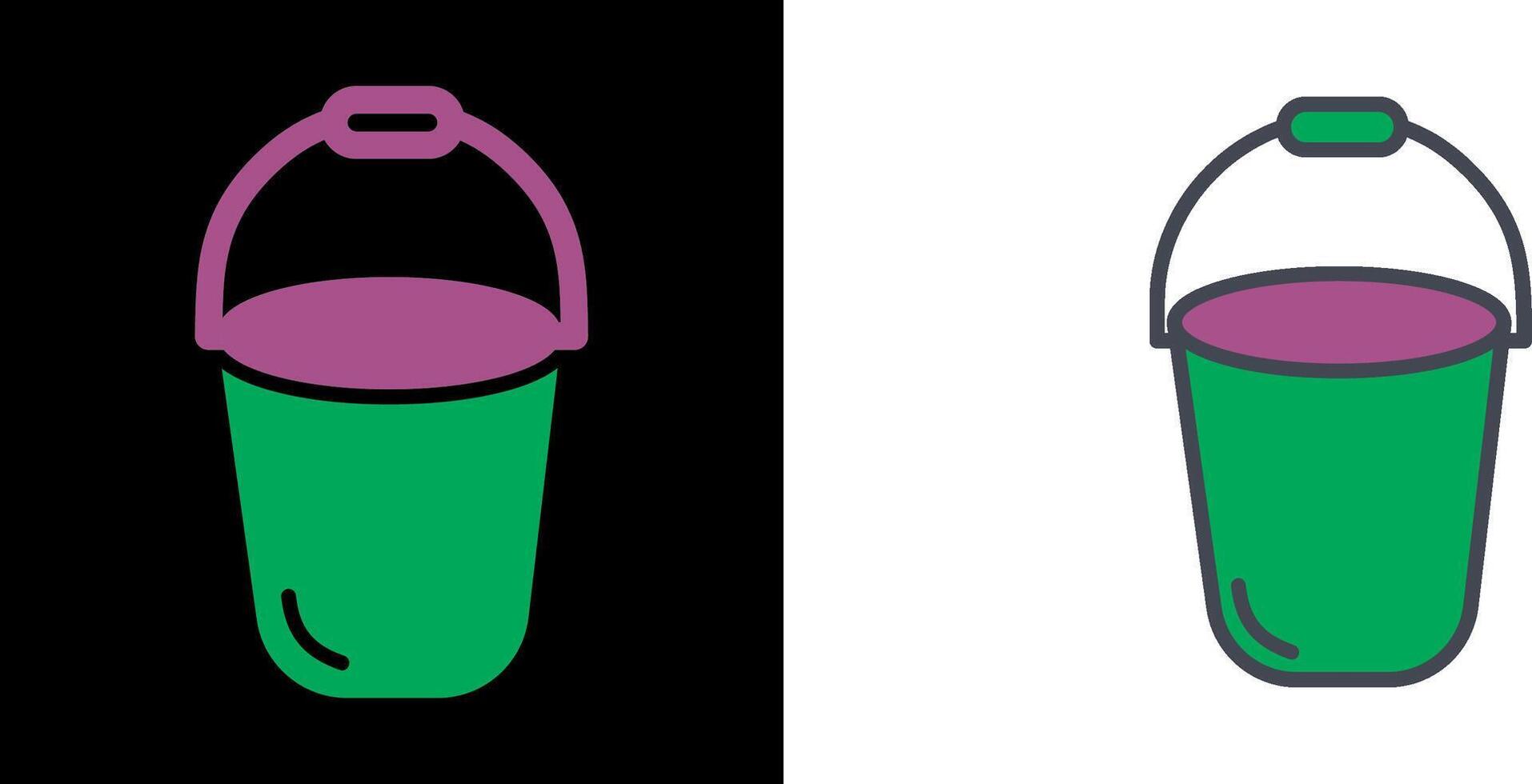 Bucket Icon Design vector