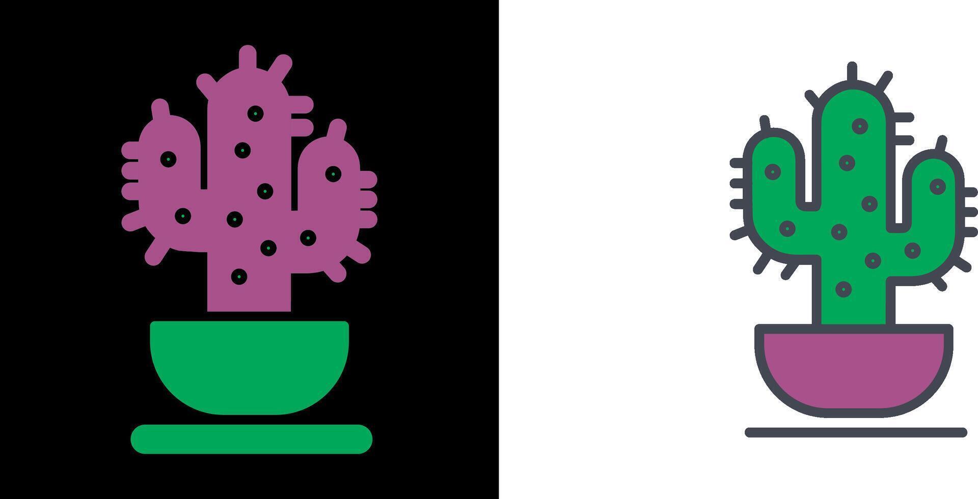Cactus Icon Design vector