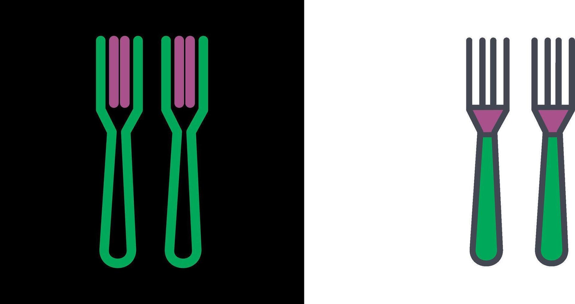 Fork Icon Design vector