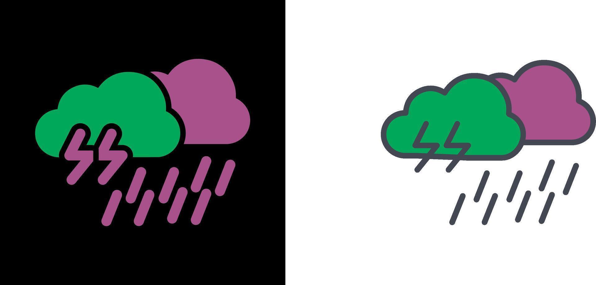 diseño de icono de lluvia vector