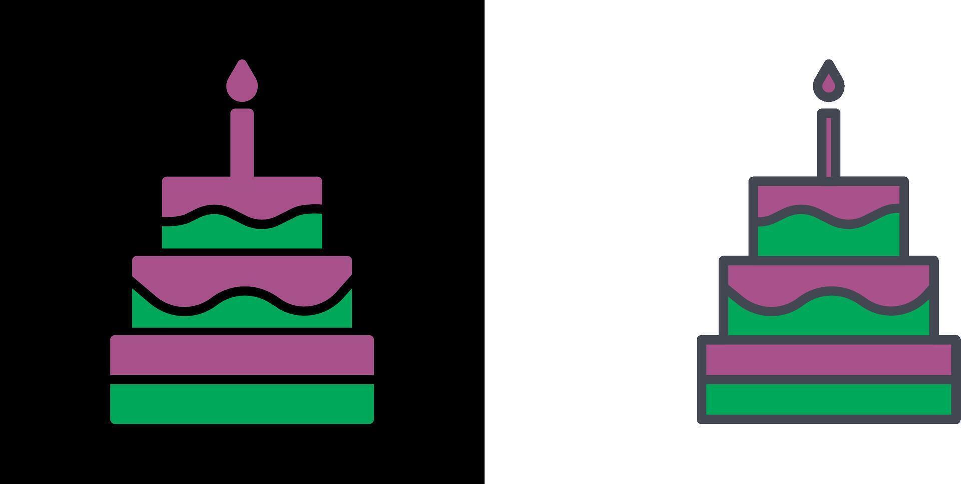 Cake Icon Design vector