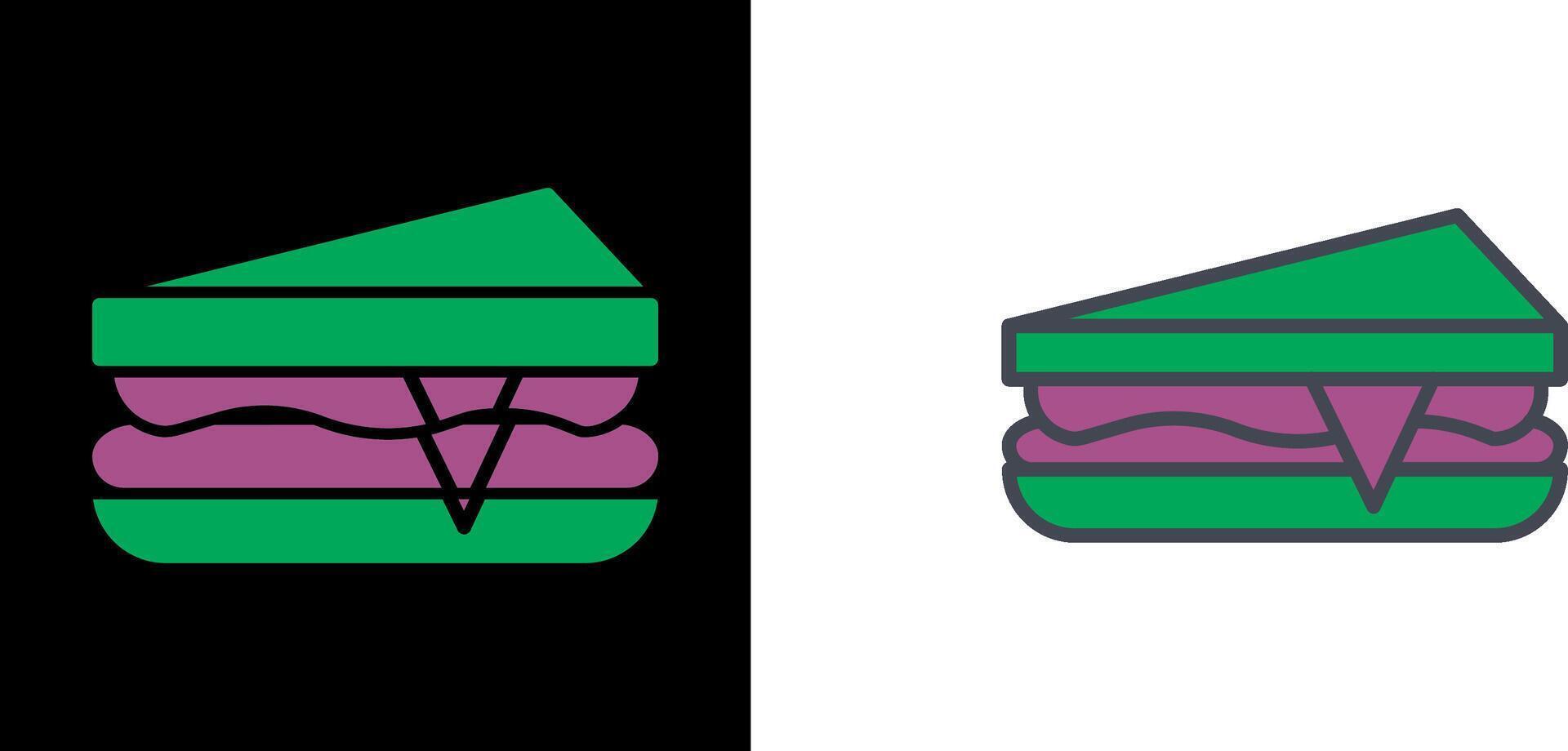 diseño de icono de sandwich vector