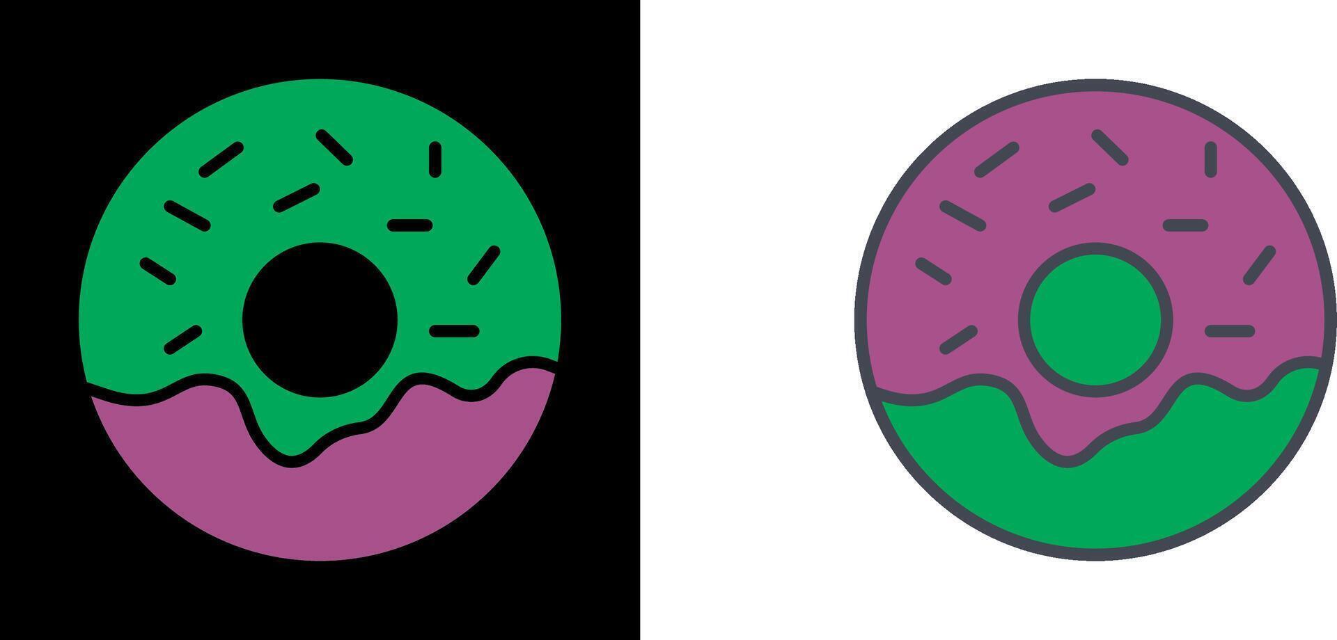 diseño de icono de donut vector