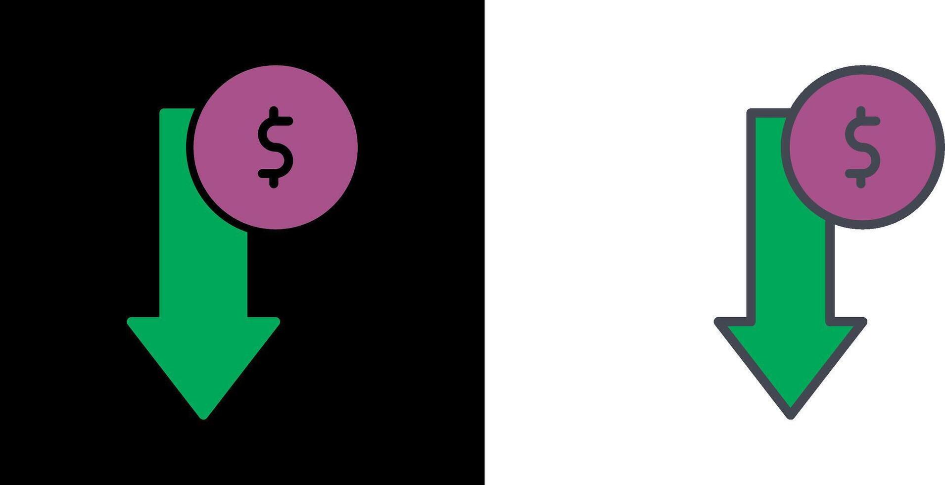 Loss Icon Design vector