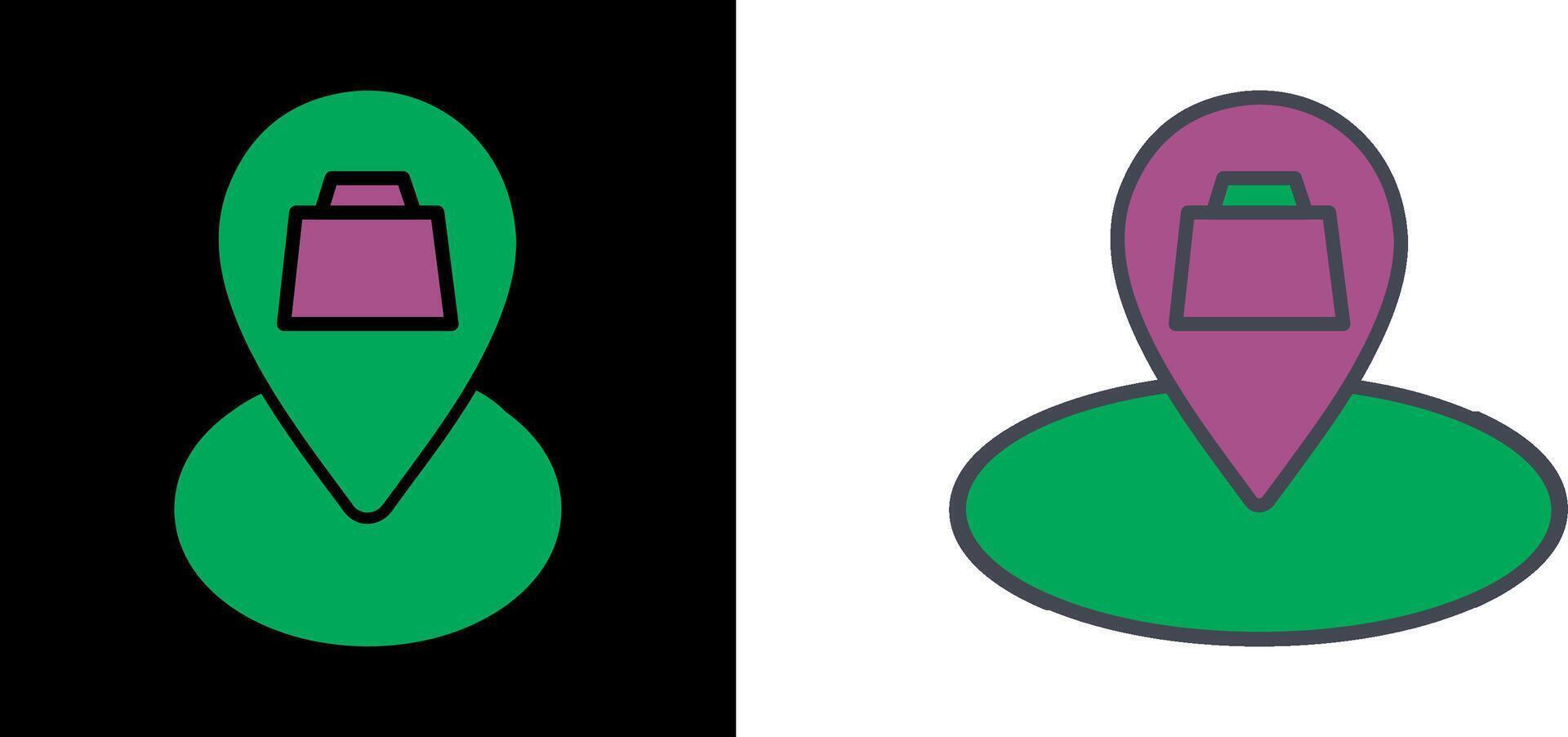 Pin Icon Design vector