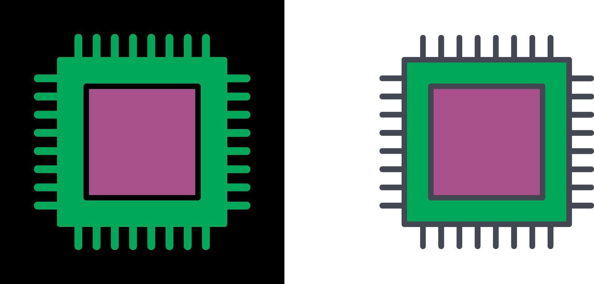 CPU Icon Design vector