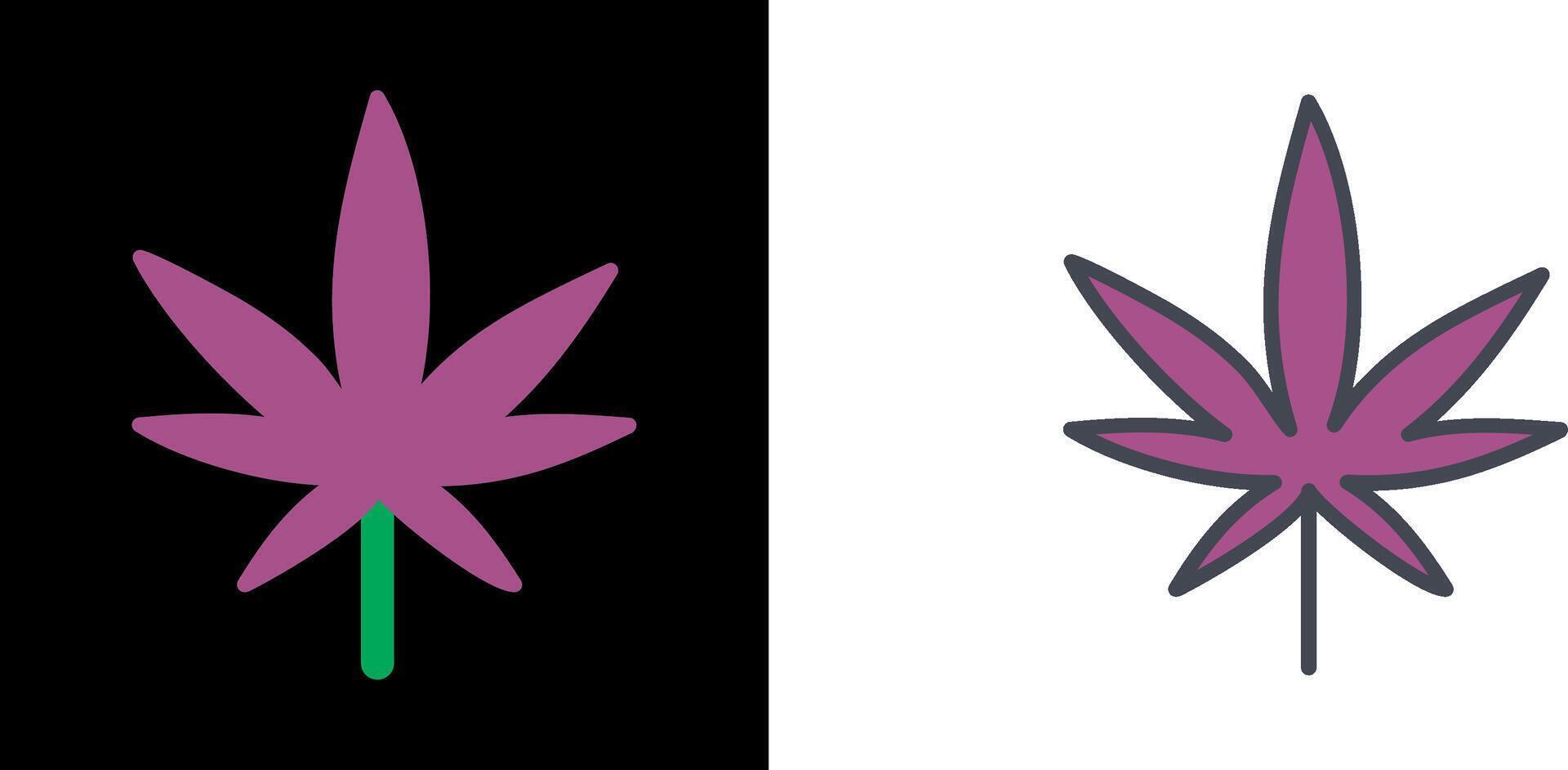 Weed Icon Design vector