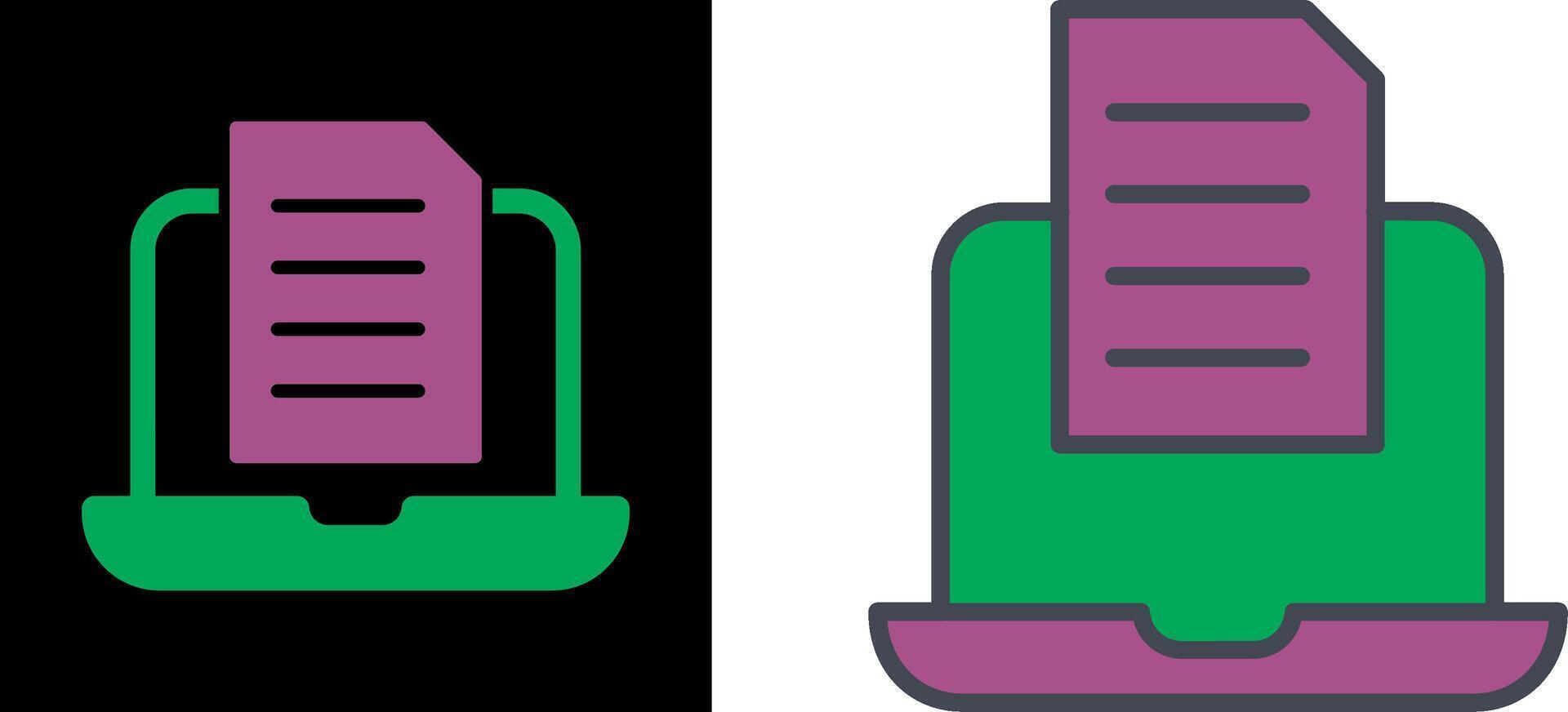 Document Icon Design vector