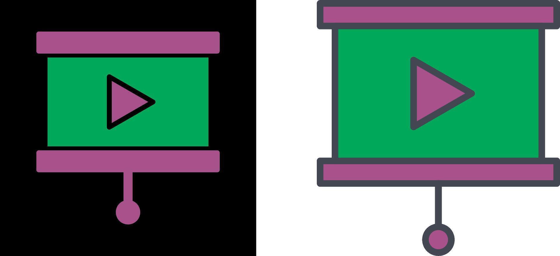 Slideshow Icon Design vector