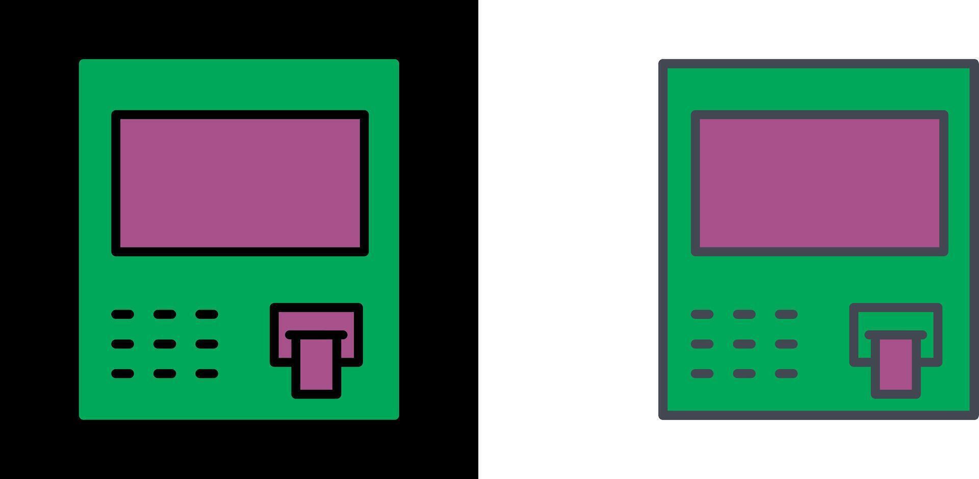 ATM Icon Design vector