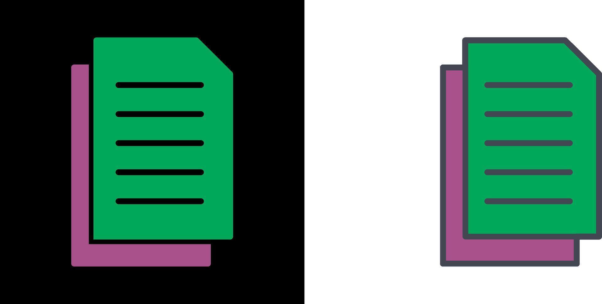 Document Icon Design vector