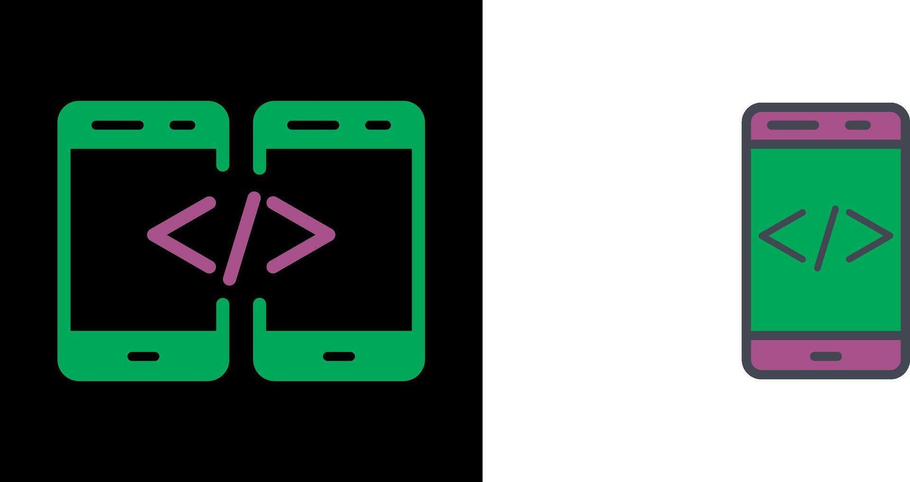 Code Icon Design vector