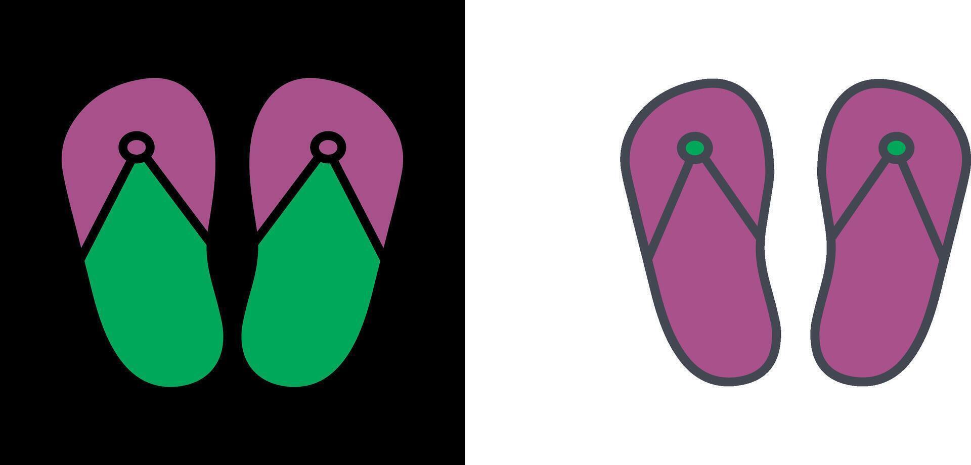 Slippers Icon Design vector