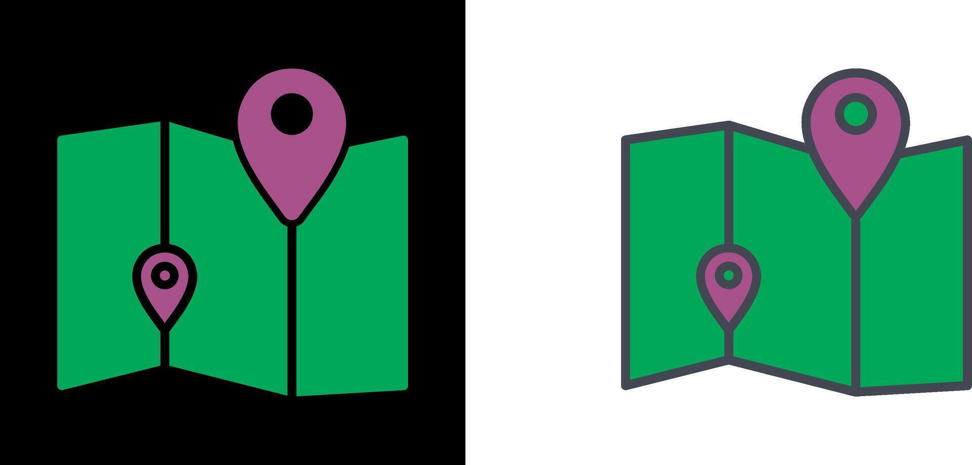 Map Icon Design vector