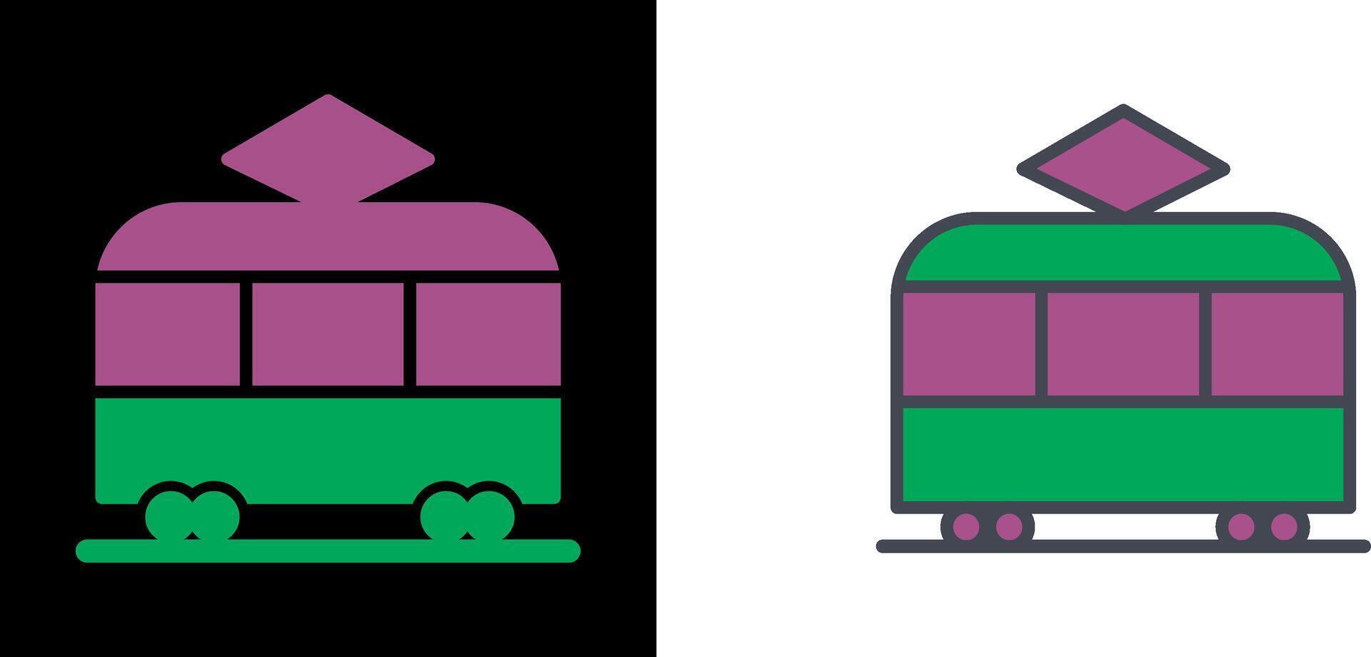 Tram Icon Design vector