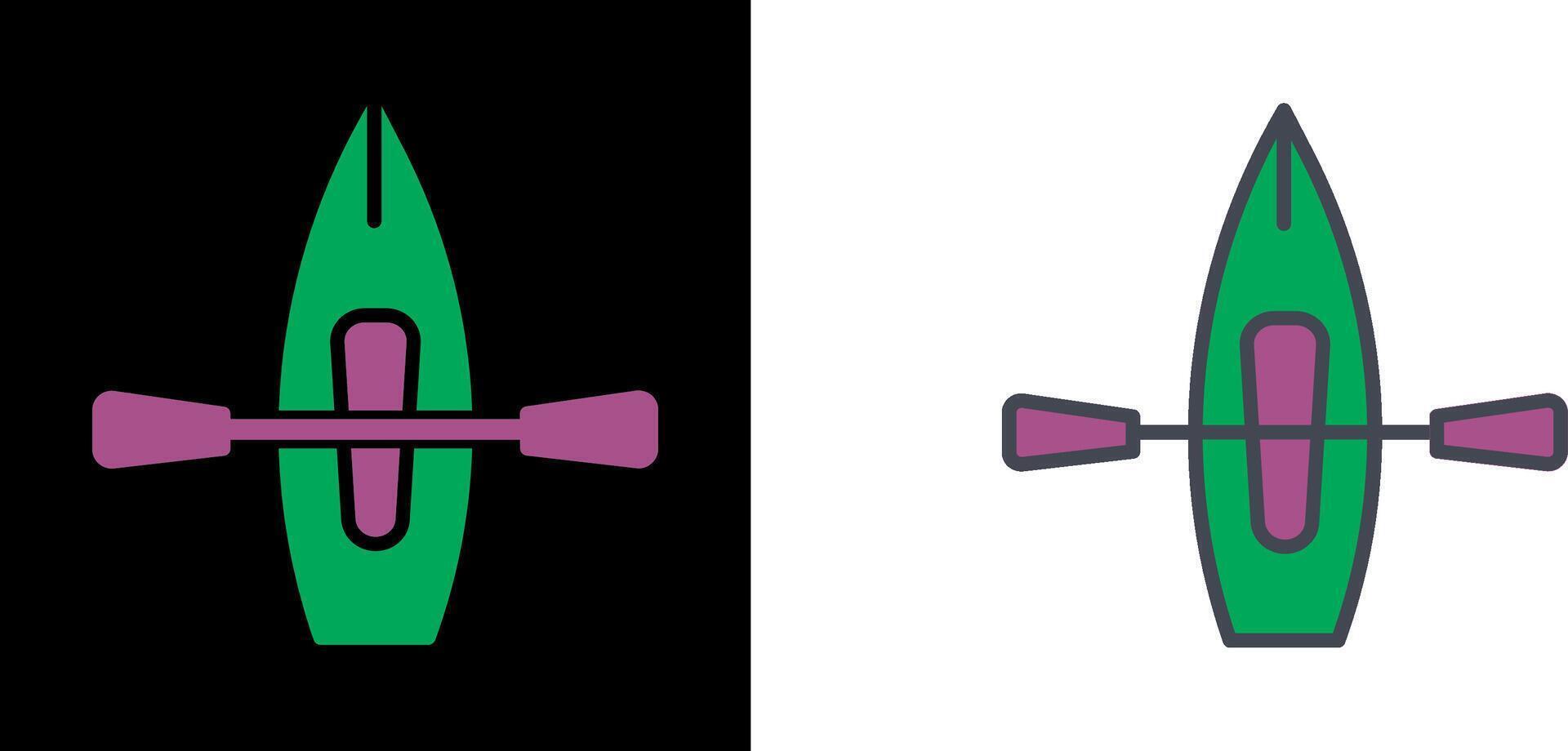 Kayak Icon Design vector