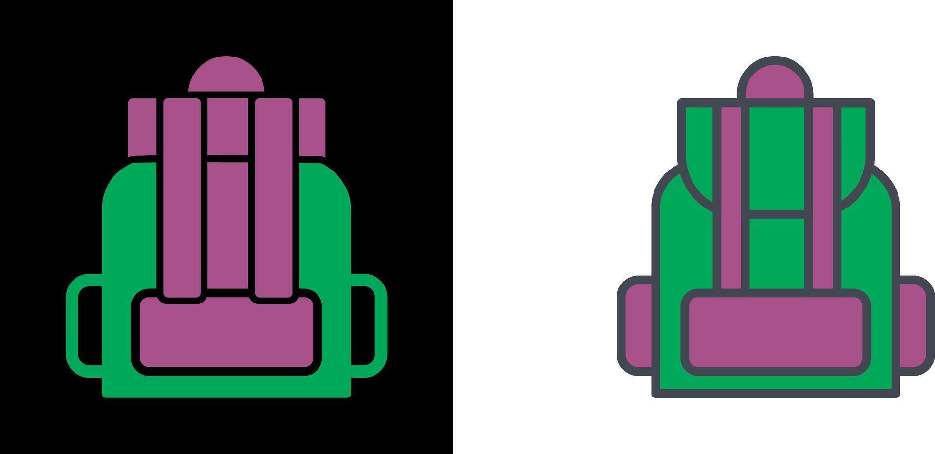 diseño de icono de mochila vector