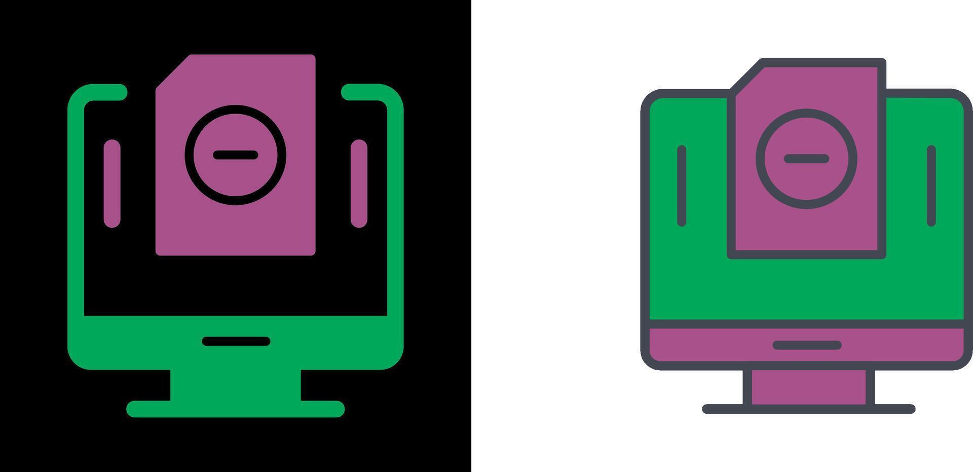 Minus Icon Design vector