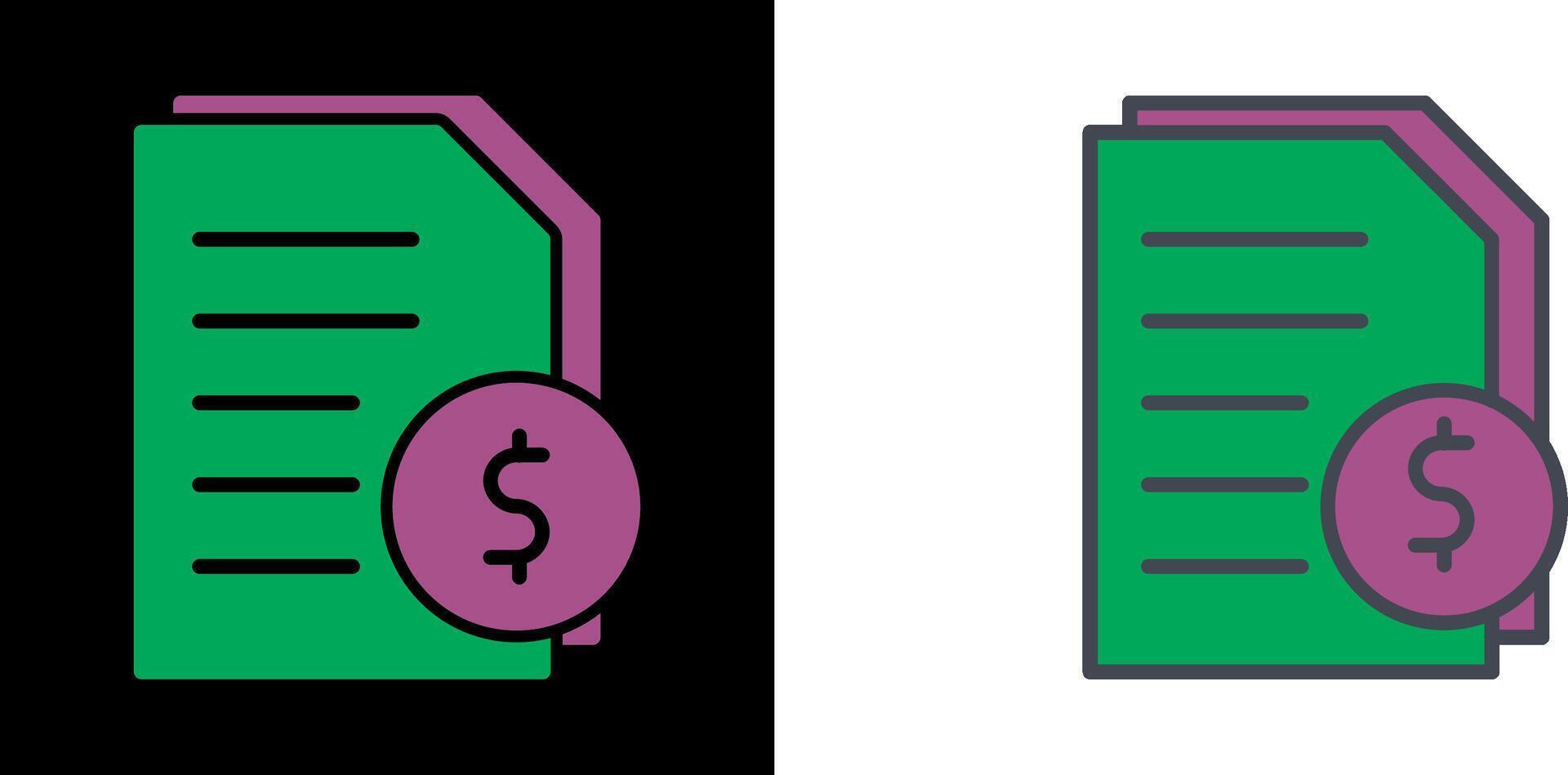 Invoices Icon Design vector