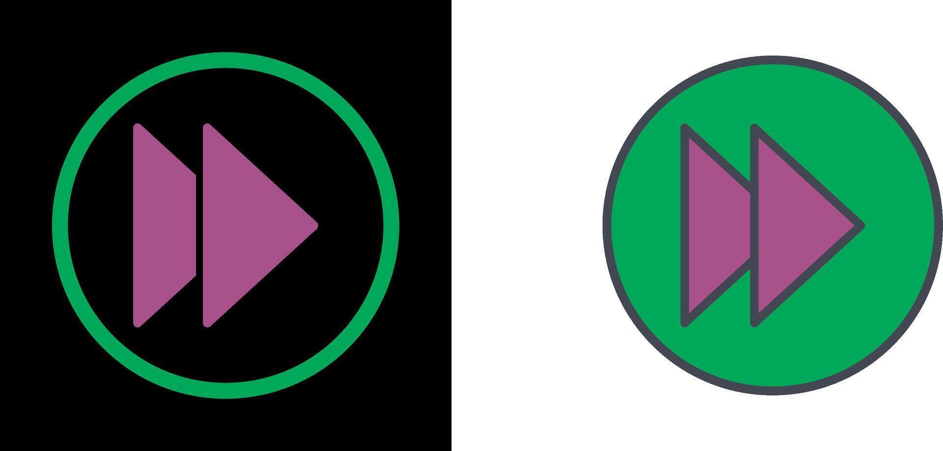 Next Icon Design vector
