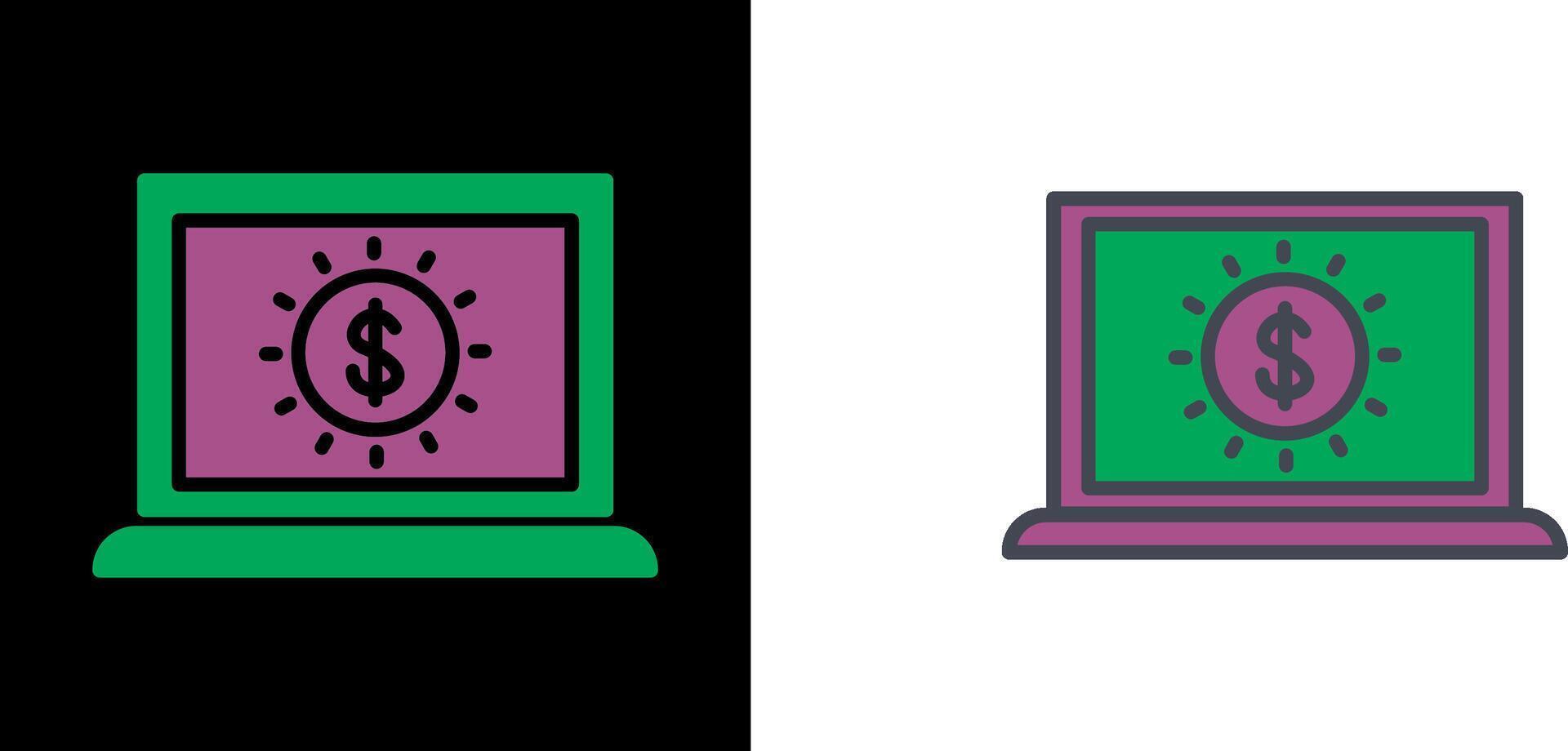 Earn Icon Design vector