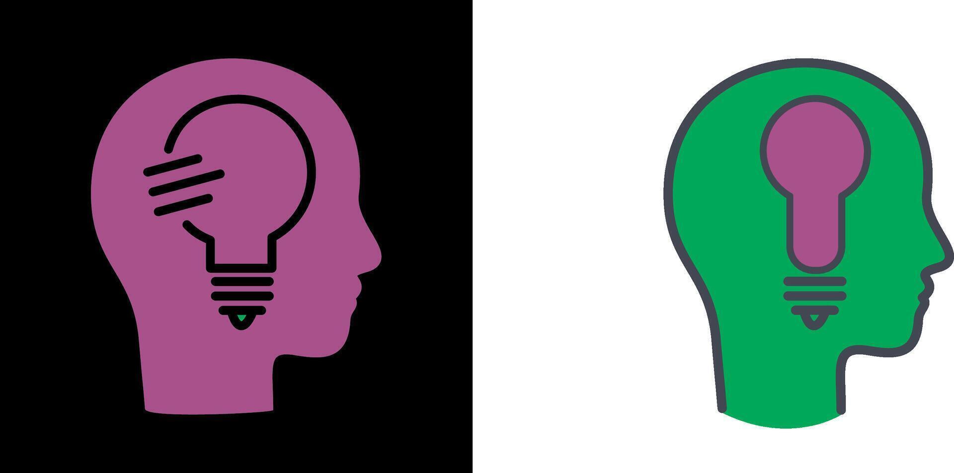 Thinking Icon Design vector