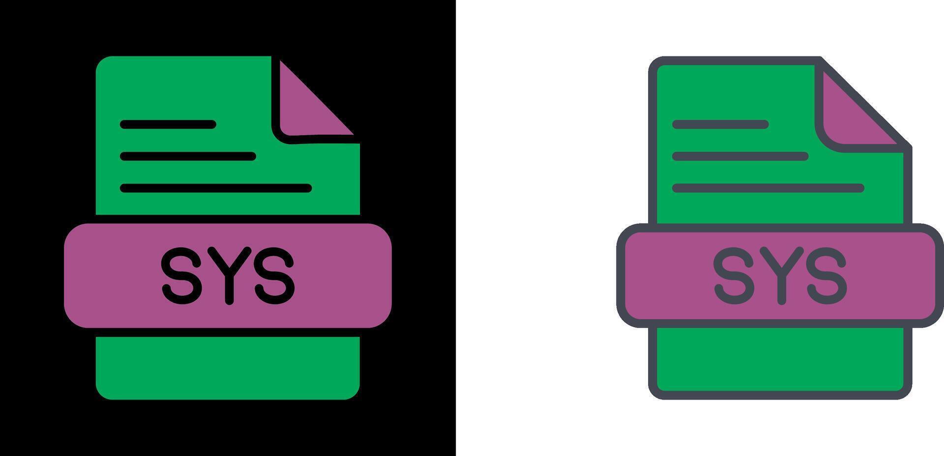 sys icono diseño vector