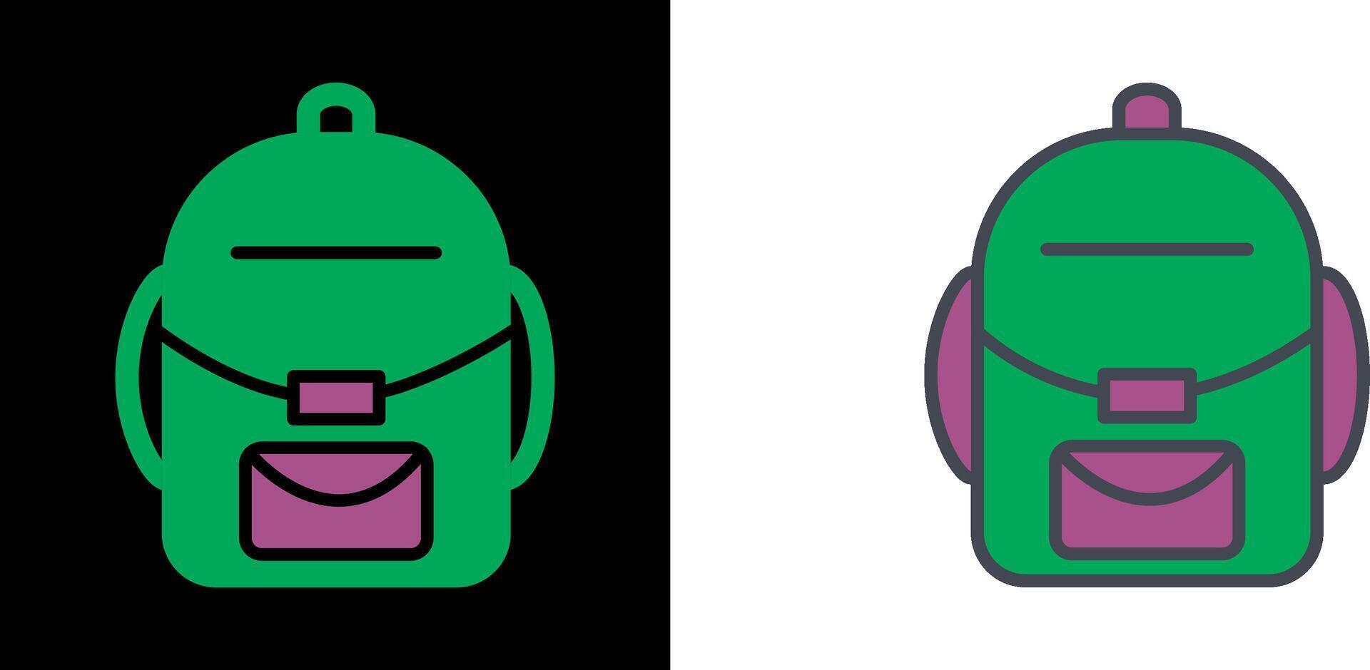 Backpack Icon Design vector