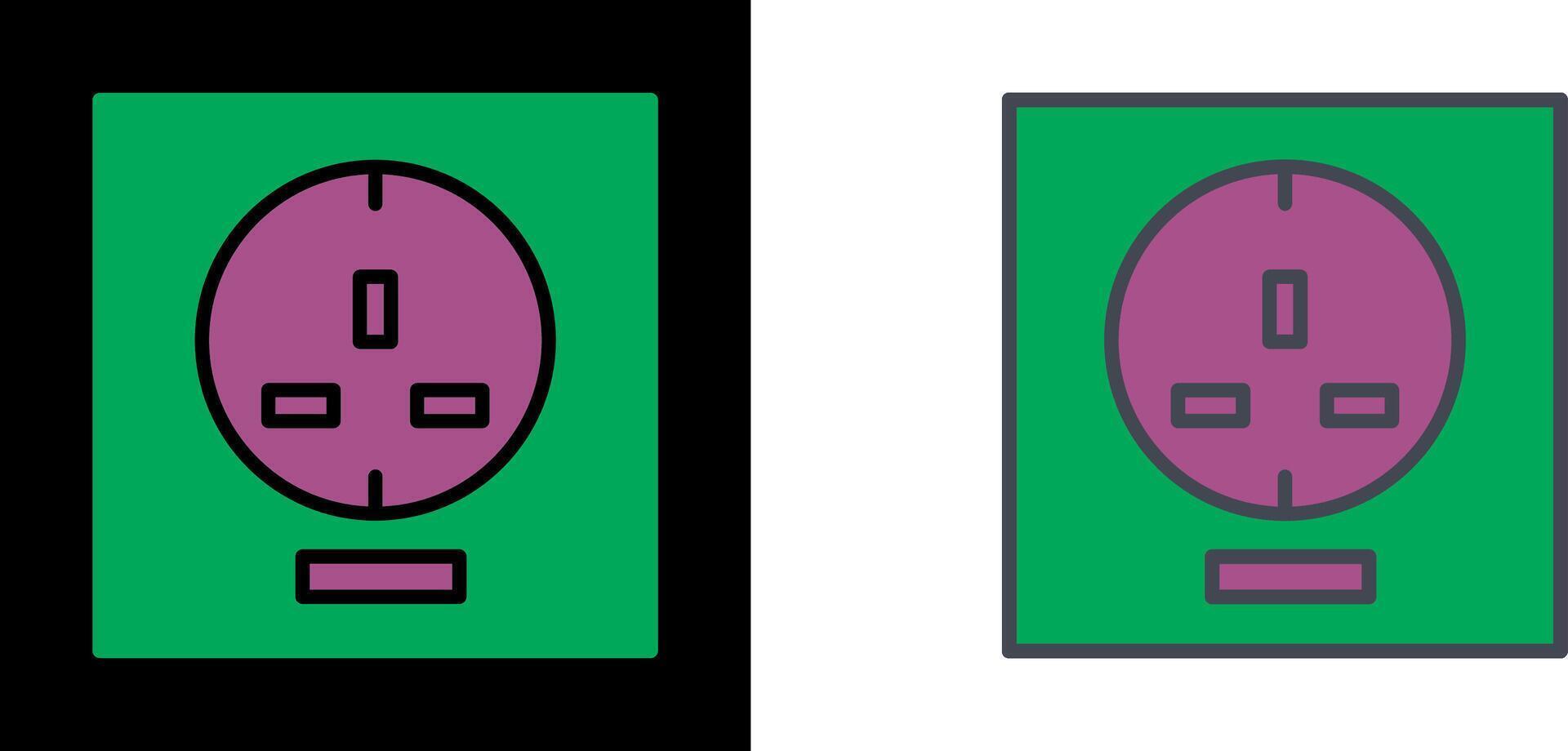 Socket Icon Design vector