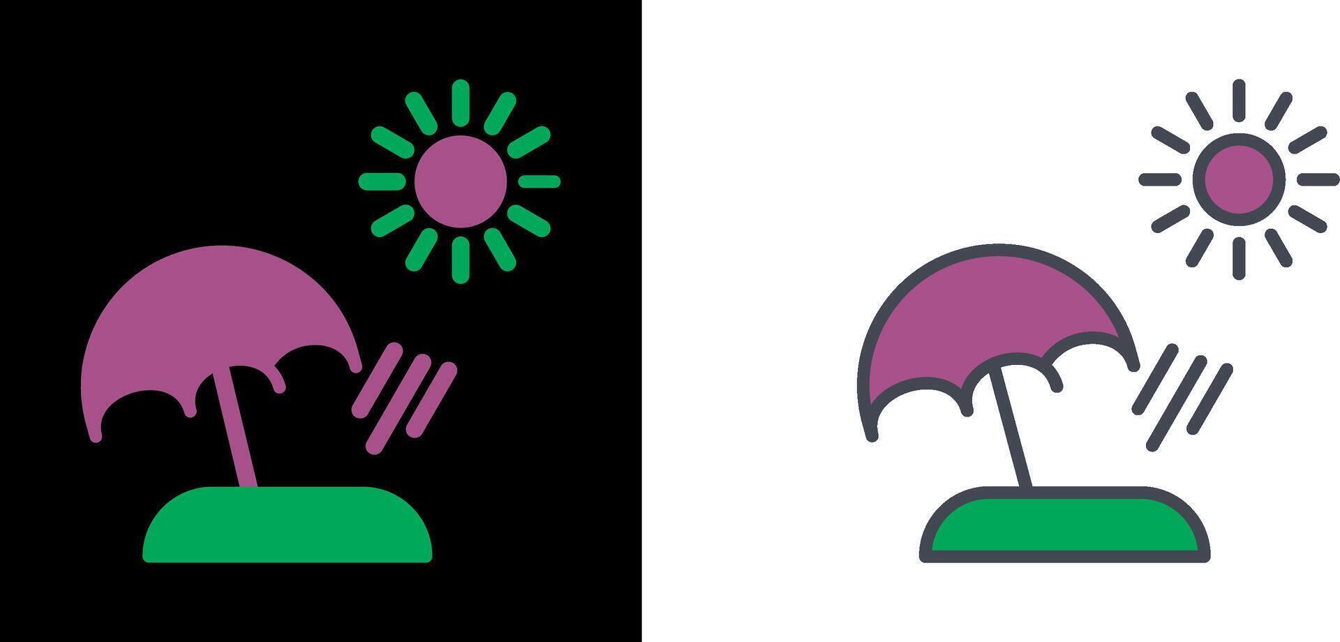 Beach Icon Design vector