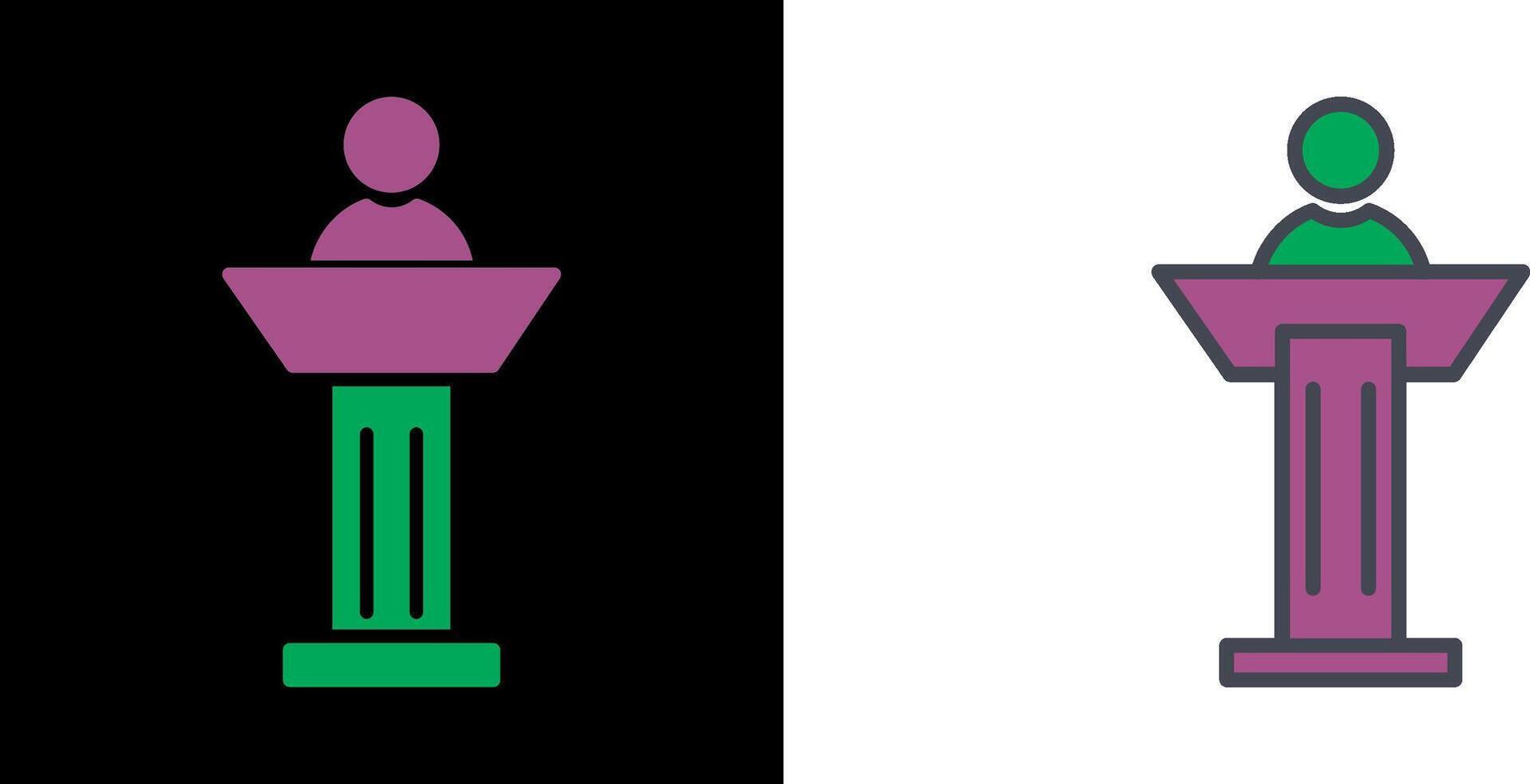 Podium Icon Design vector