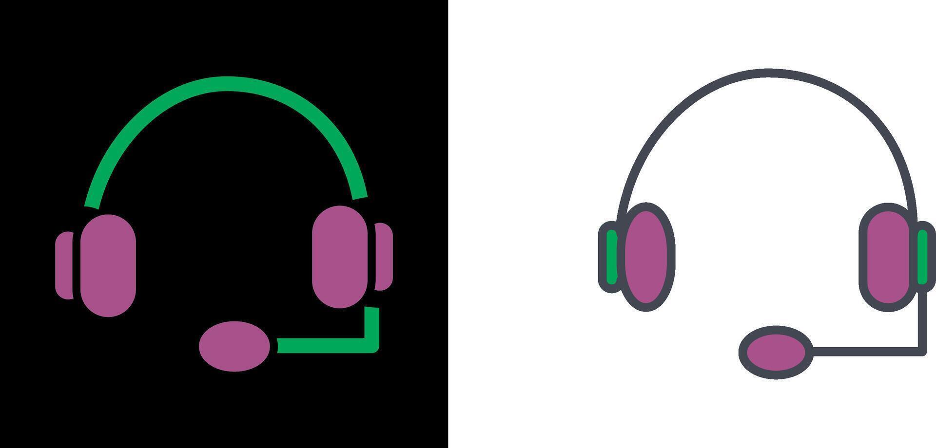 Headphones Icon Design vector