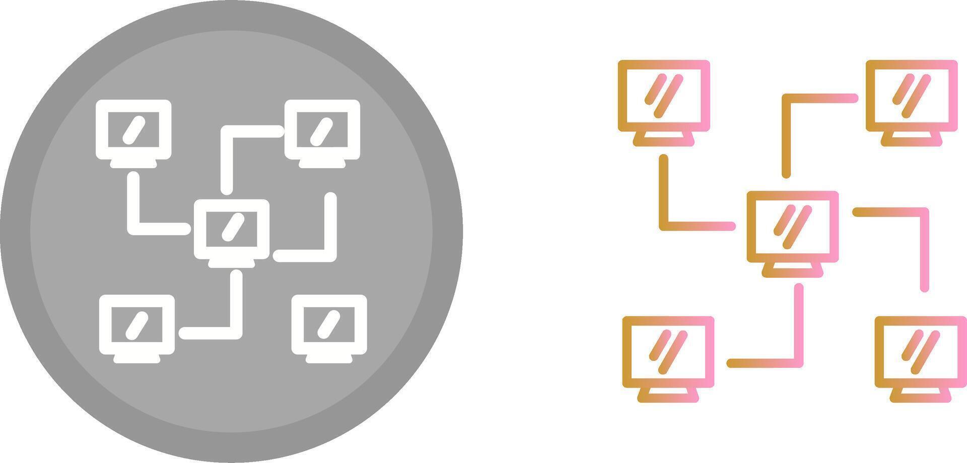 Network Icon Design vector