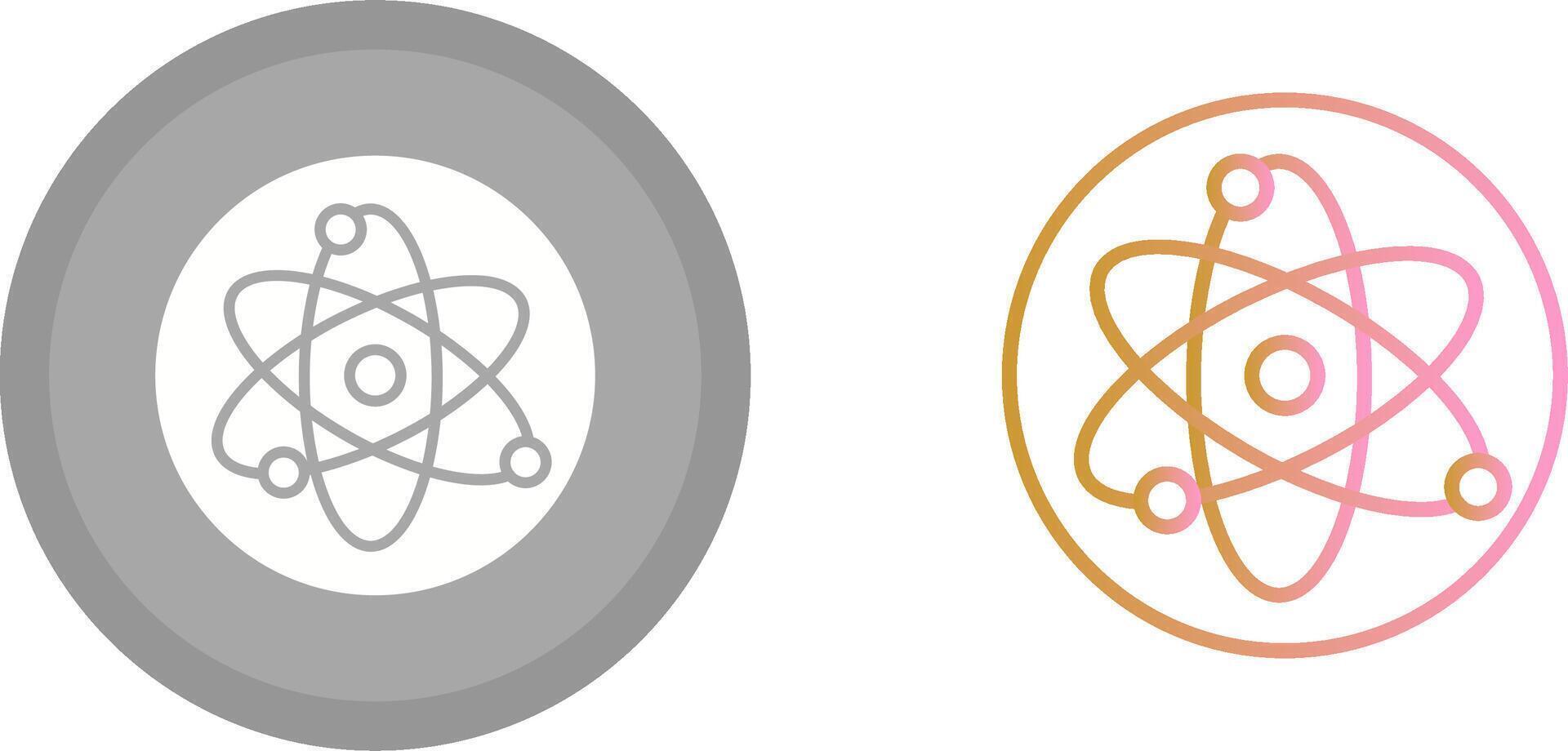 Atom Icon Design vector