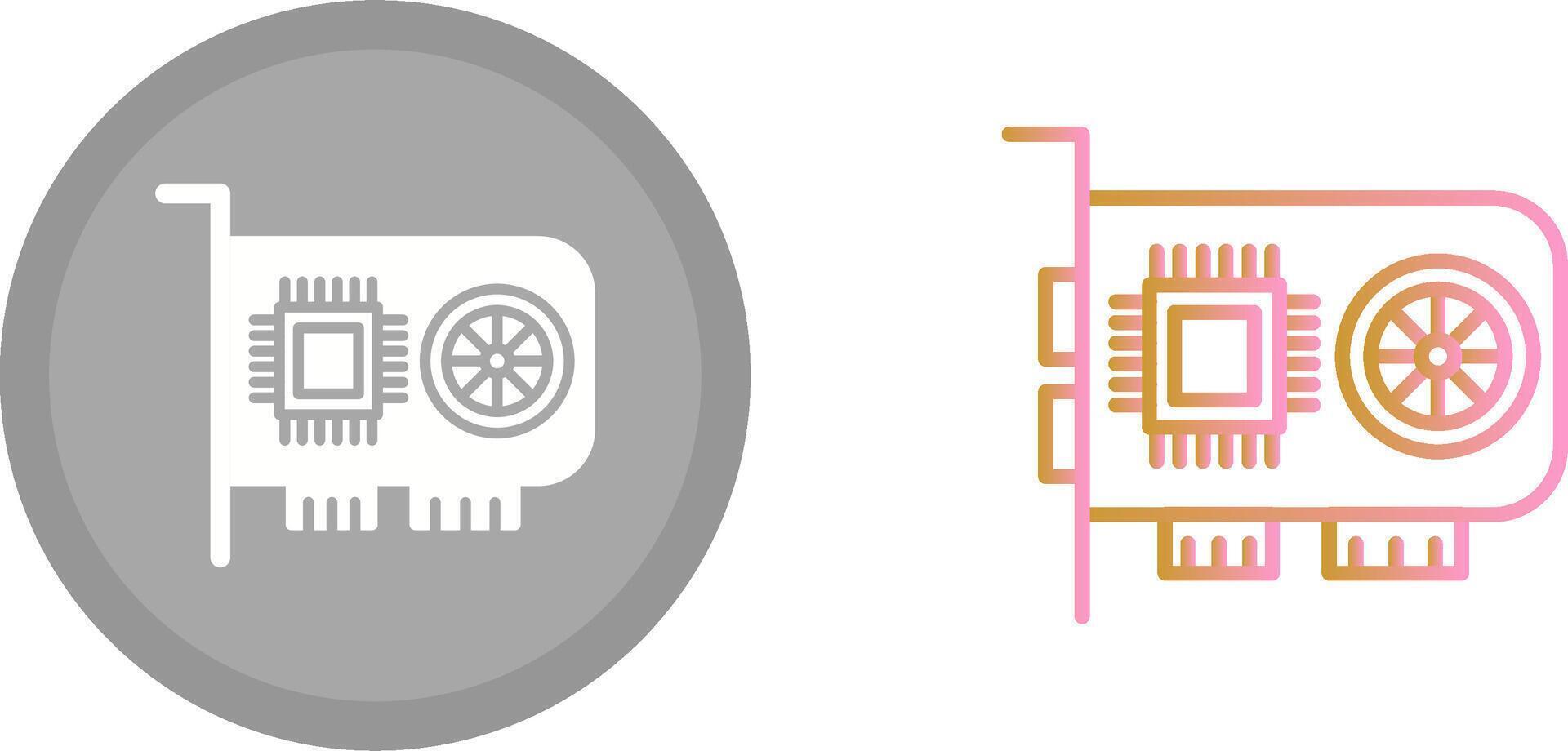 GPU Icon Design vector