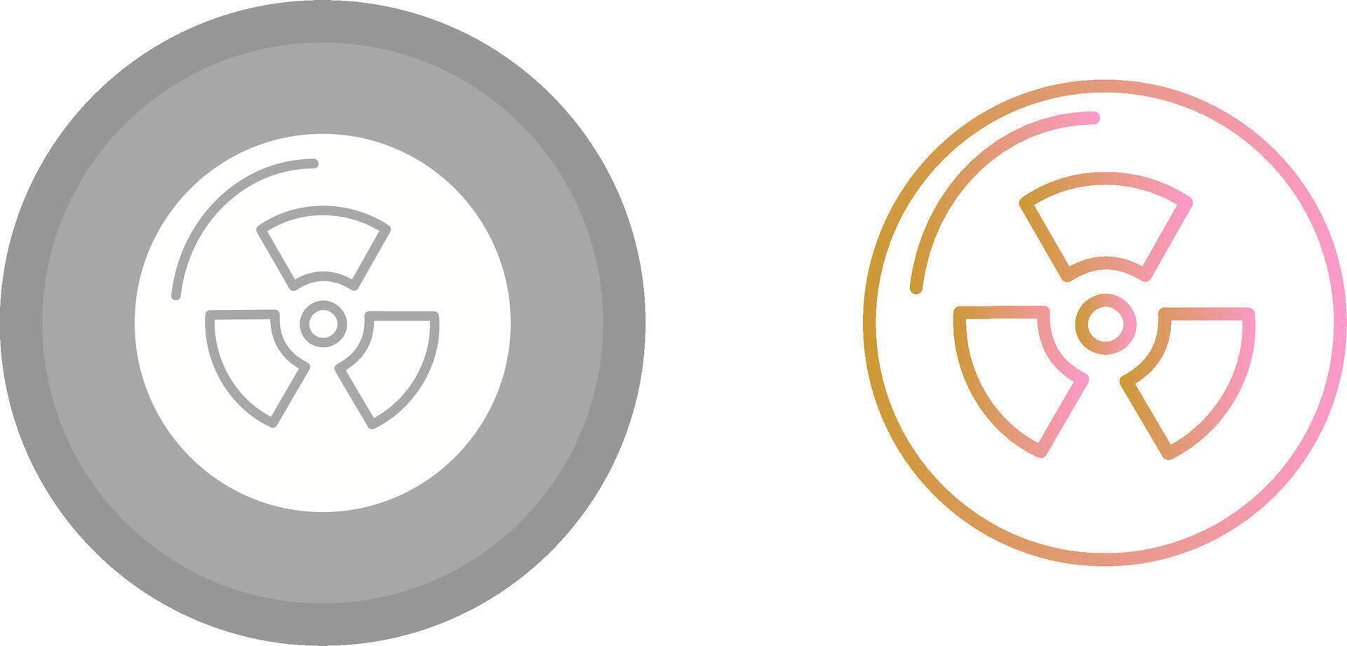 Radiation Icon Design vector