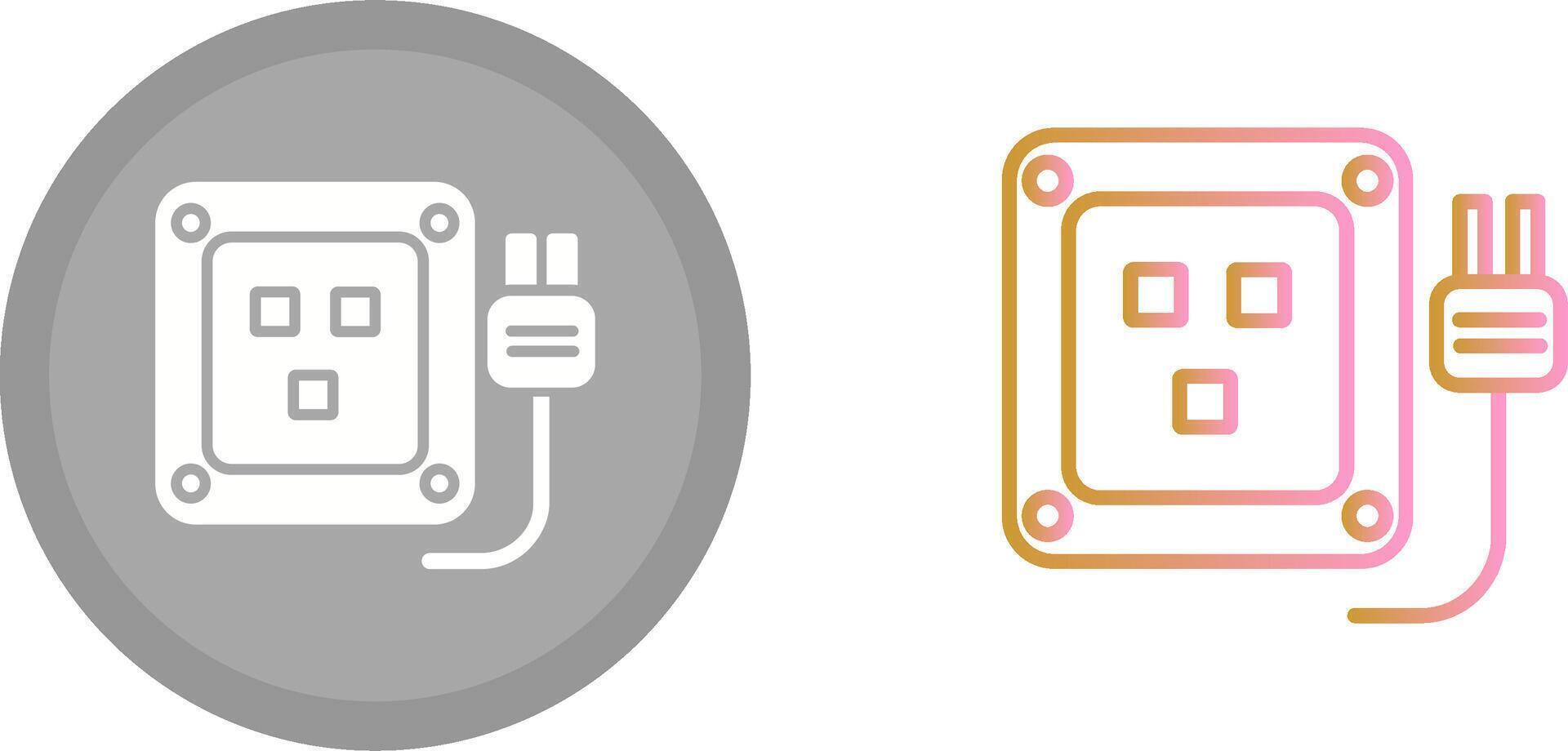 Socket Icon Design vector