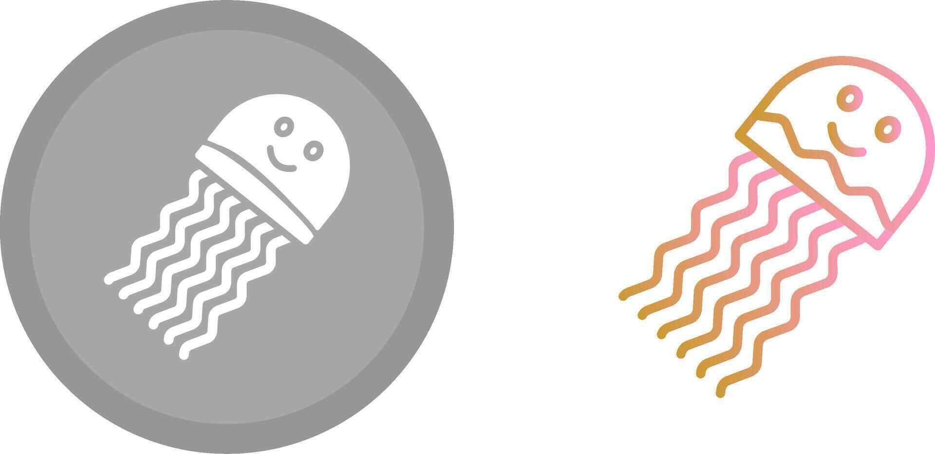 Jellyfish Icon Design vector