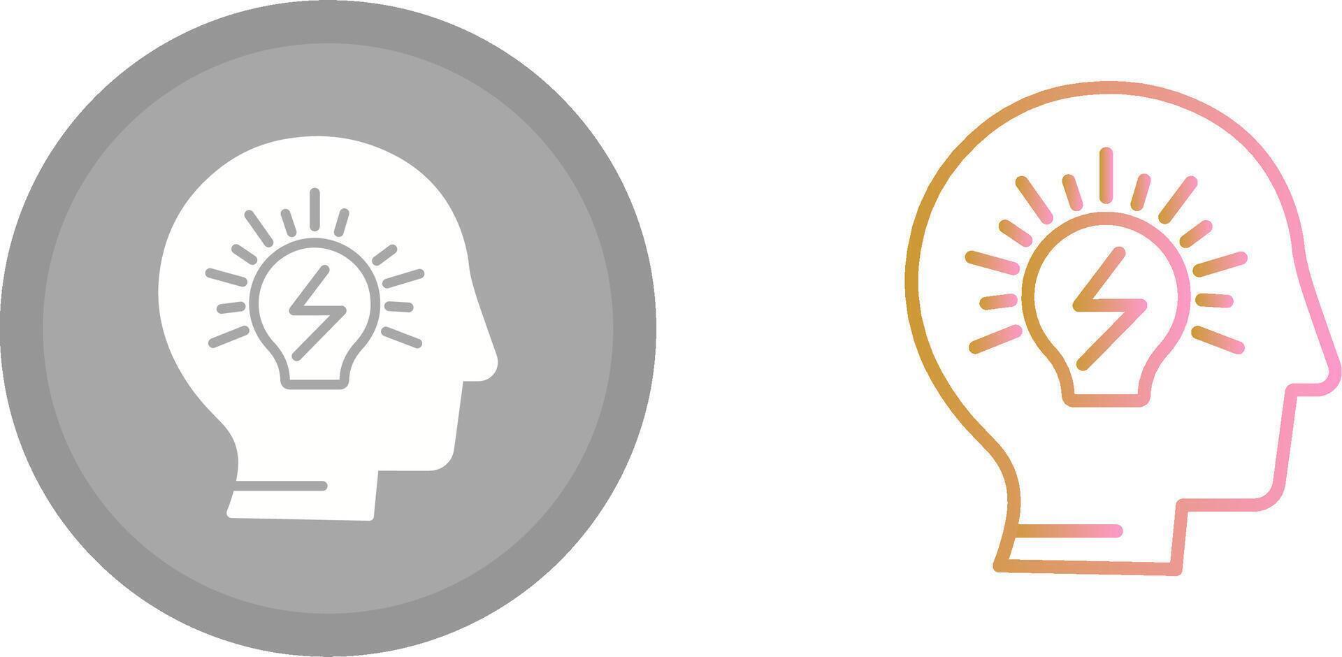 Brainstorming Icon Design vector