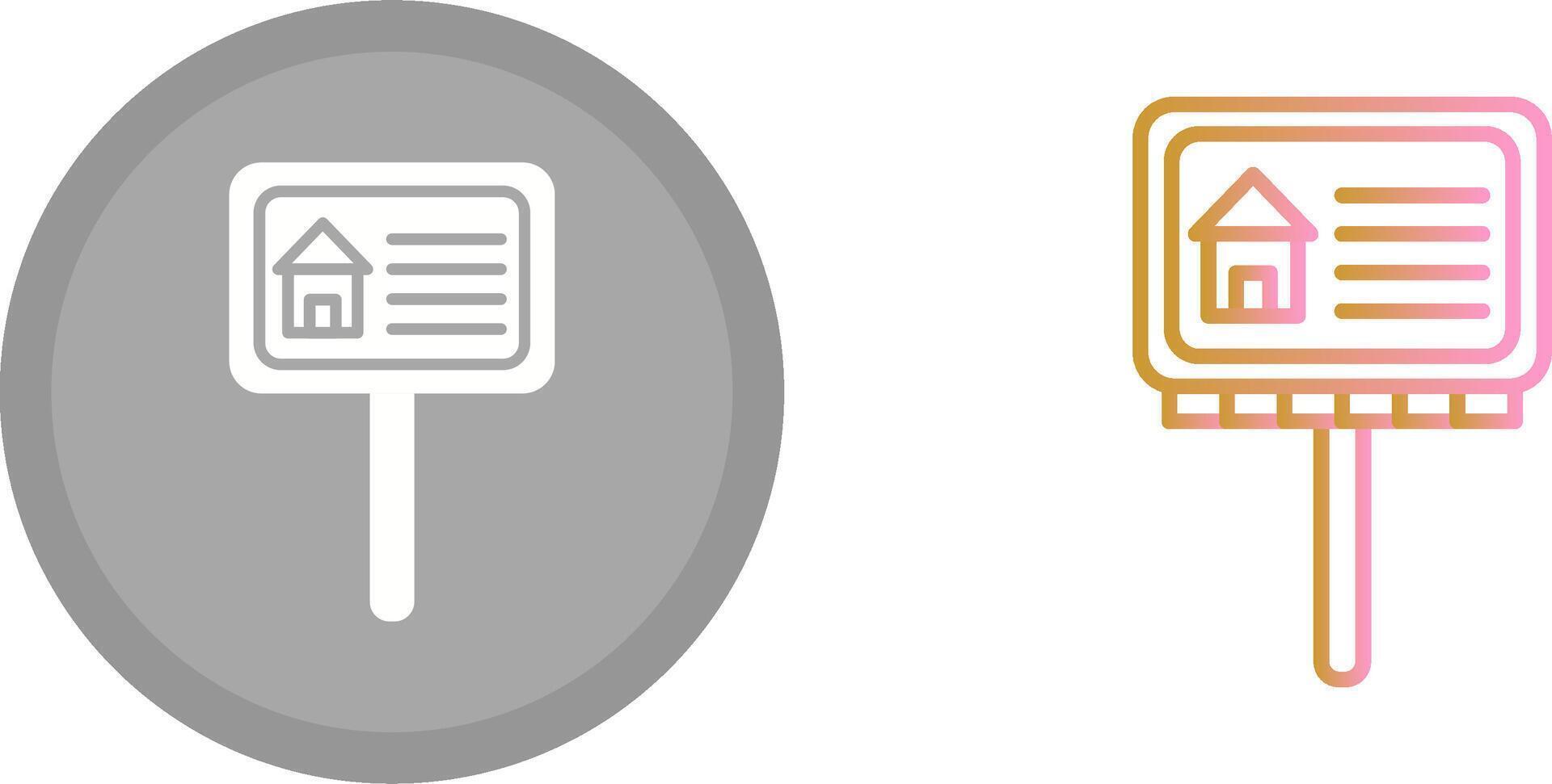 Billboard Icon Design vector