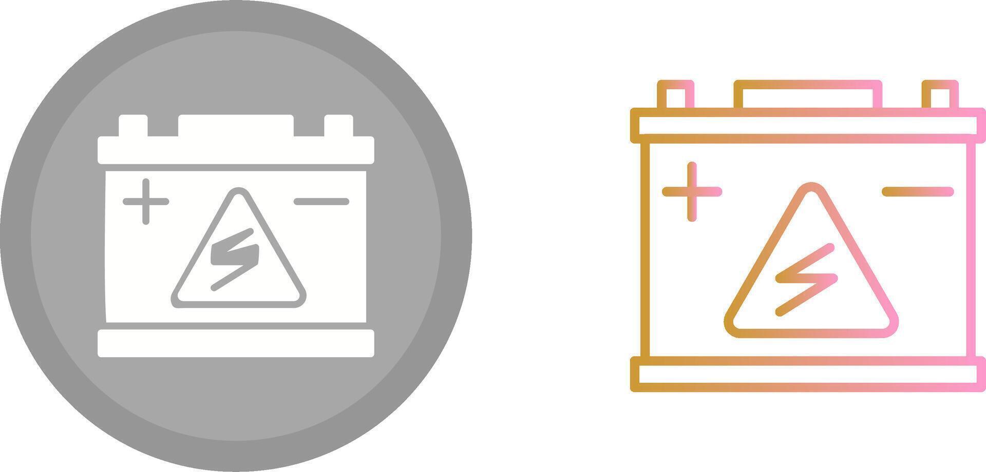 Accumulator Icon Design vector