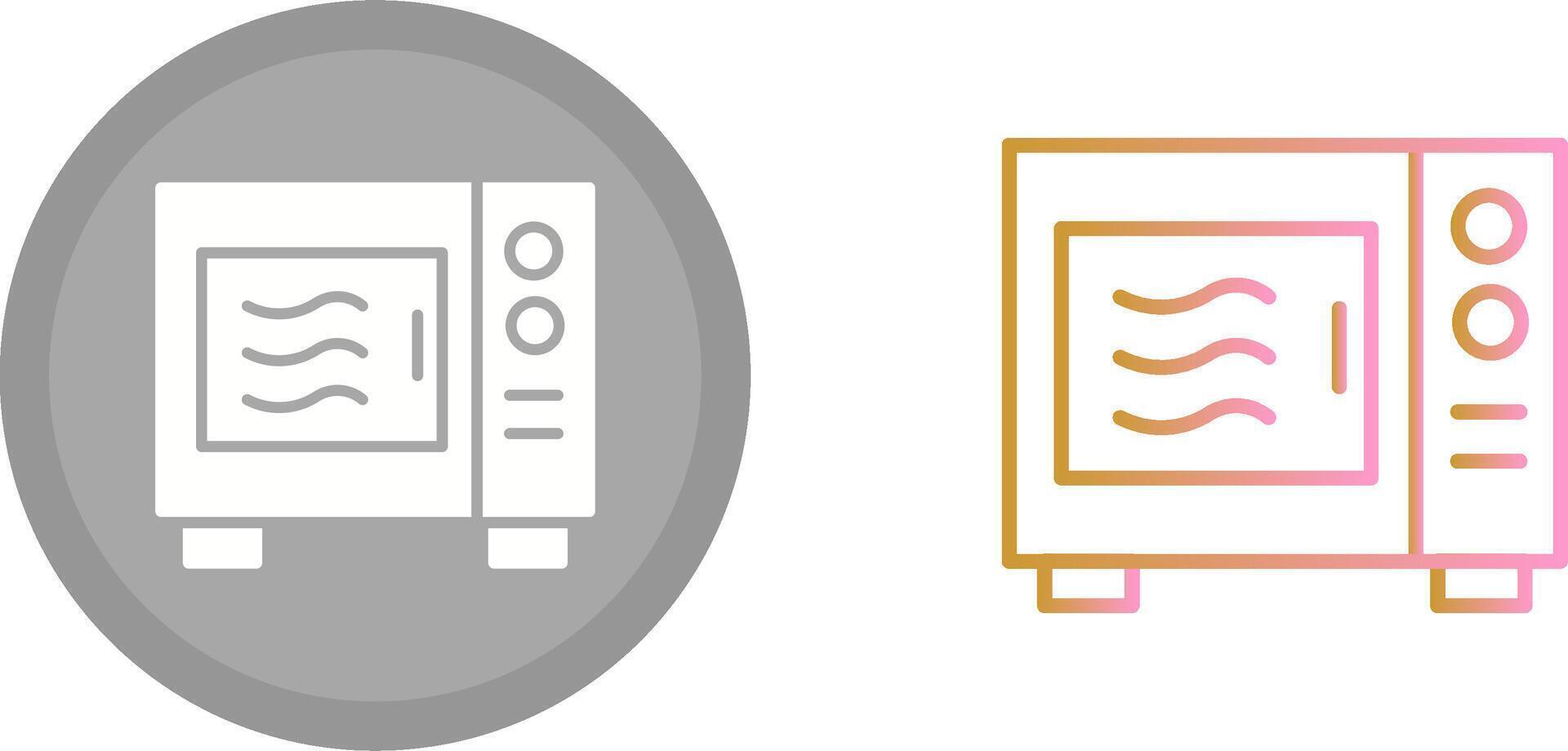 Microwave Icon Design vector