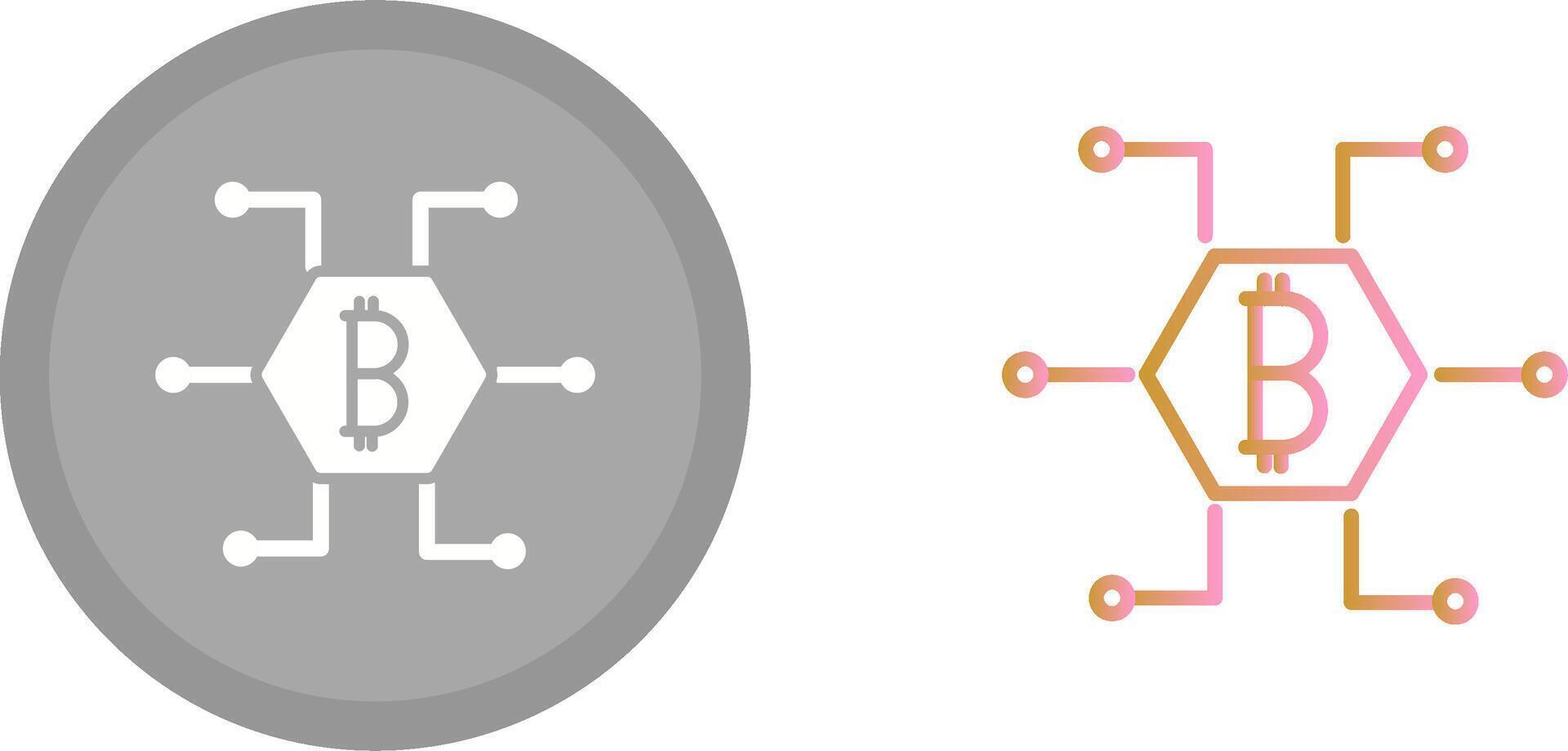 Bitcoin Icon Design vector