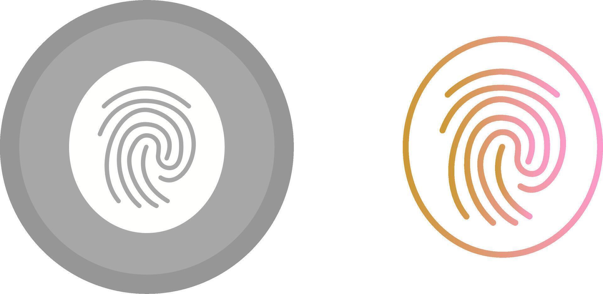 Fingerprint Icon Design vector