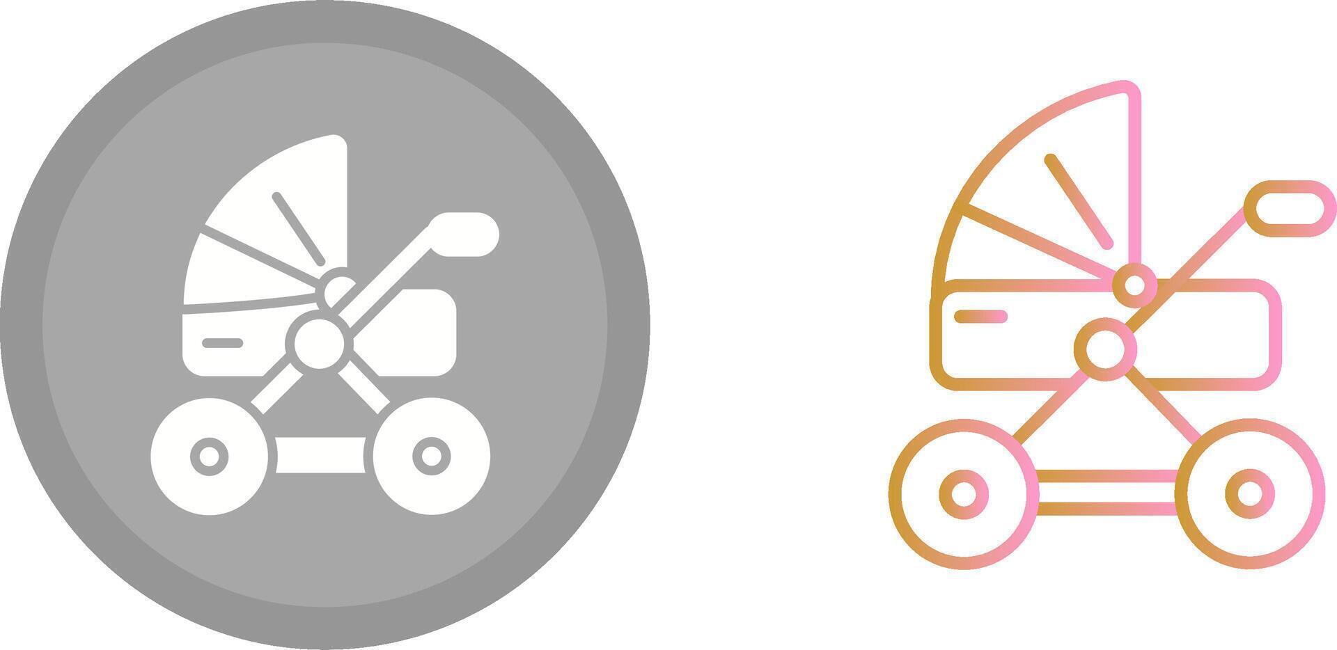 Stroller Icon Design vector