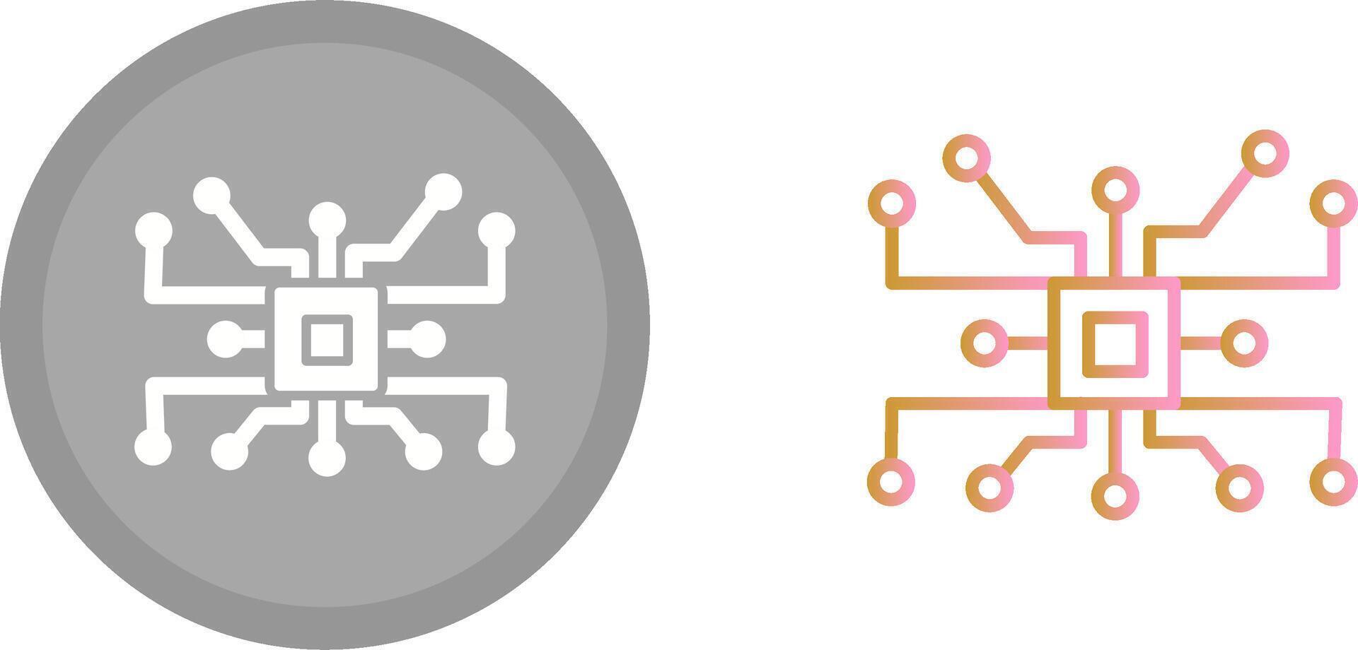 Circuit Icon Design vector