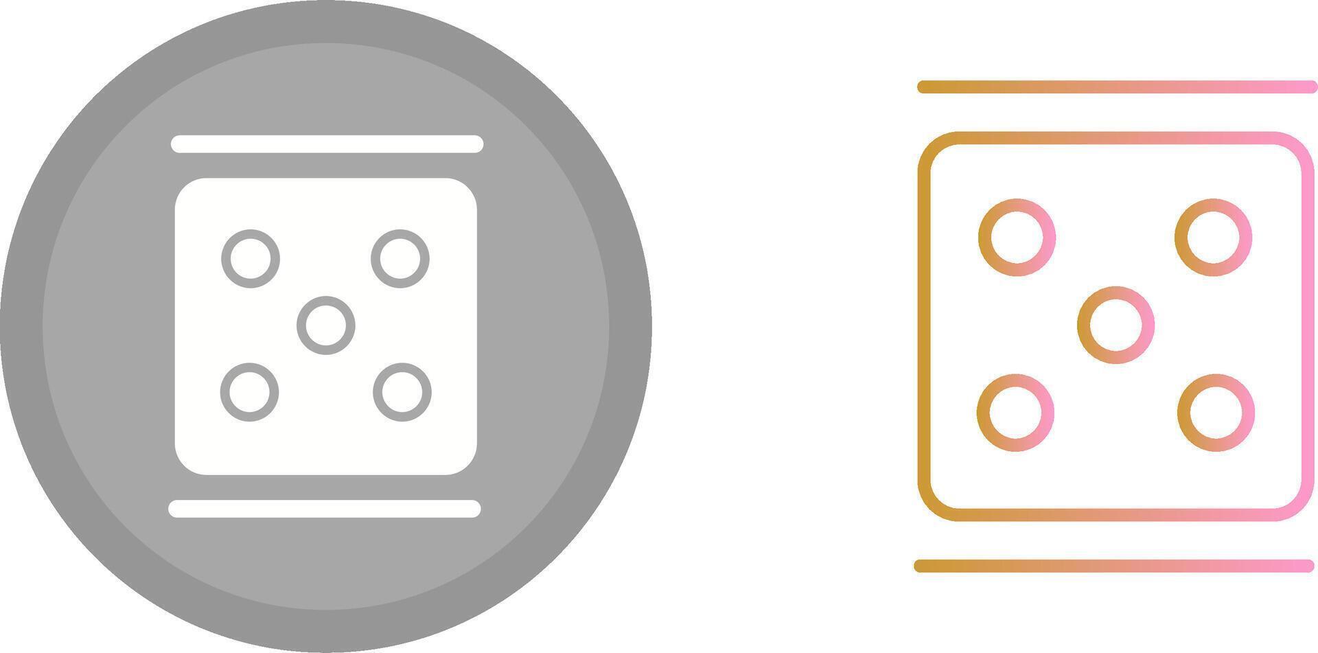 Dice Icon Design vector