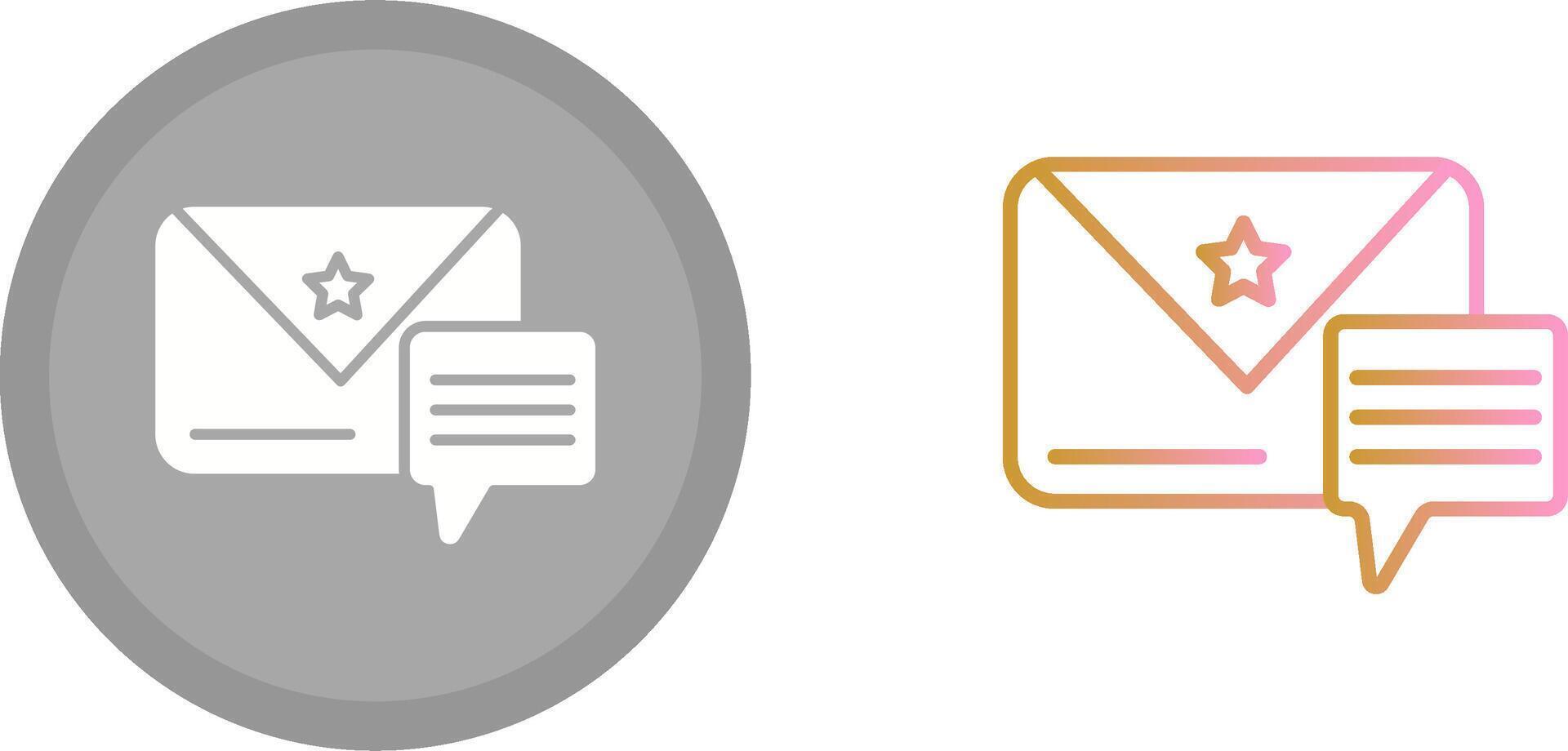 Message Icon Design vector